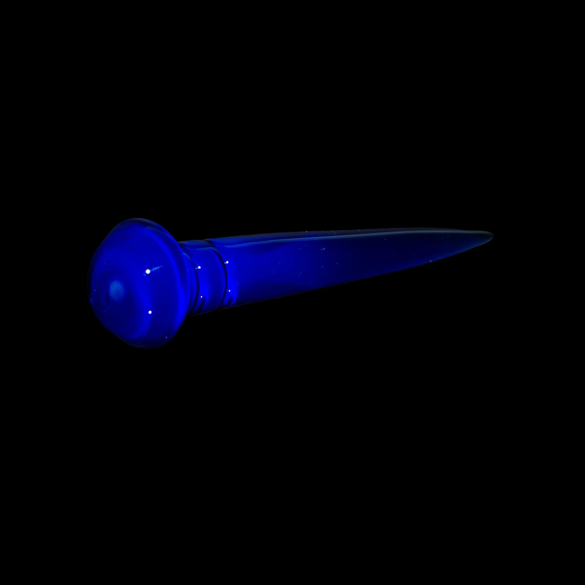 Hand-blown glass Trillium Blue Poker by Simple Lemon Farmer