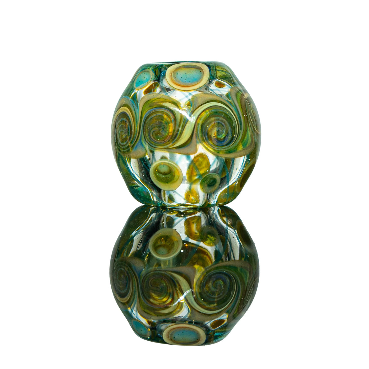 Hand-blown glass bead by Simple Lemon Farmer x Evan Cals