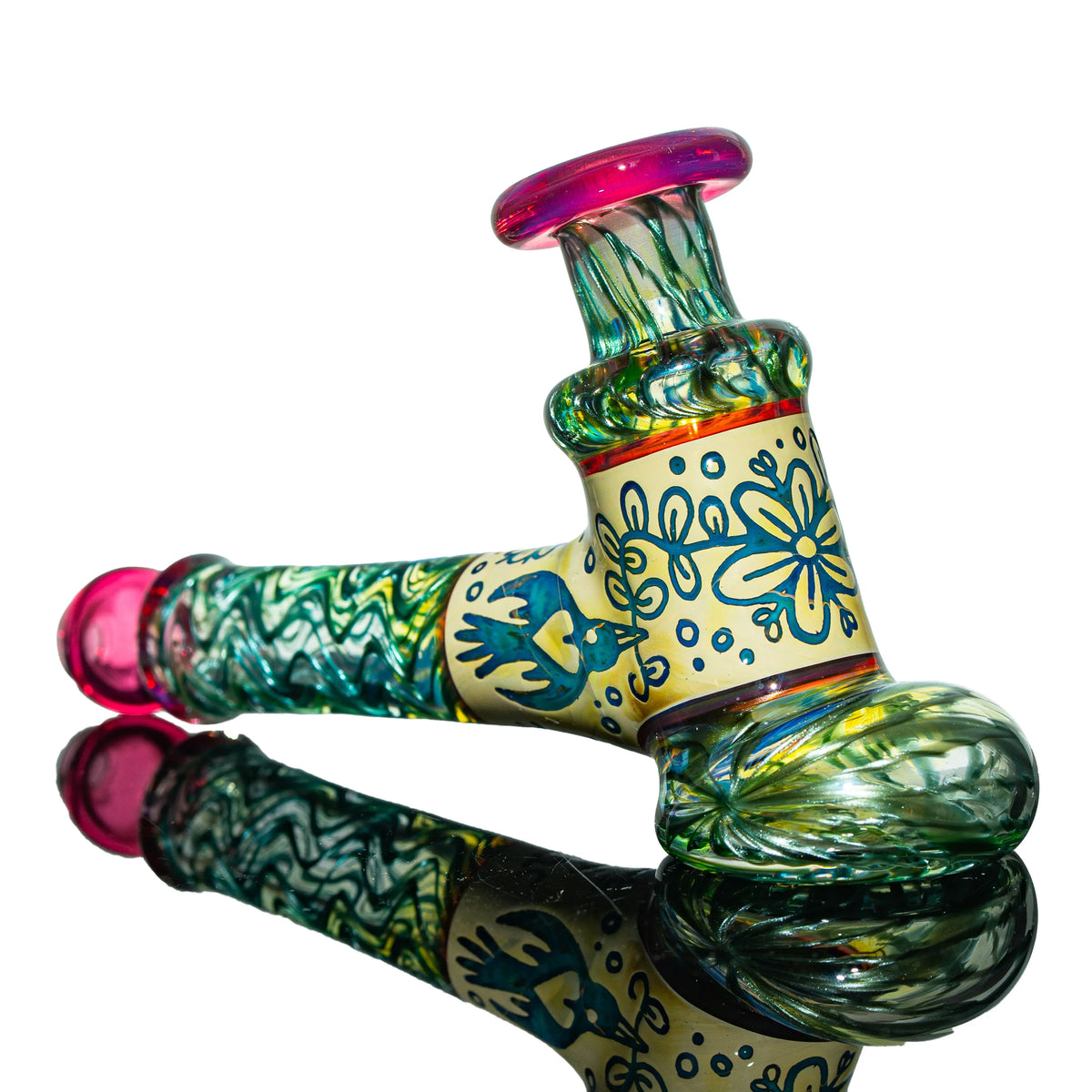 Hand-blown glass Carved Dry Rig by Simple Lemon Farmer x Evan Cals