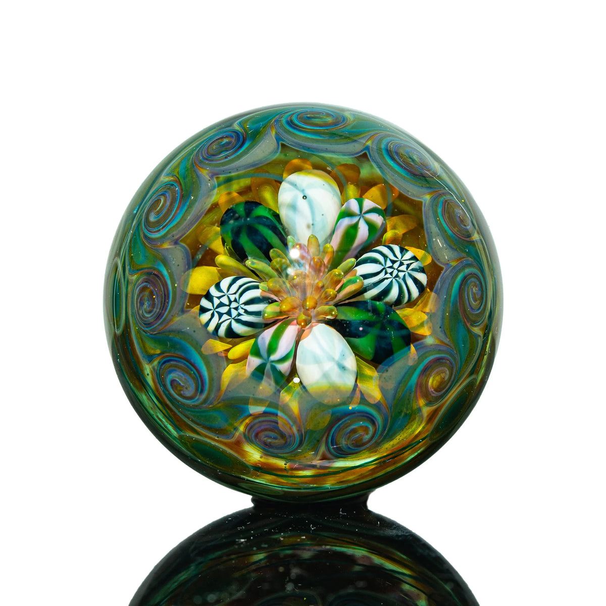 Hand-blown glass marble by Simple Lemon Farmer x Evan Cals