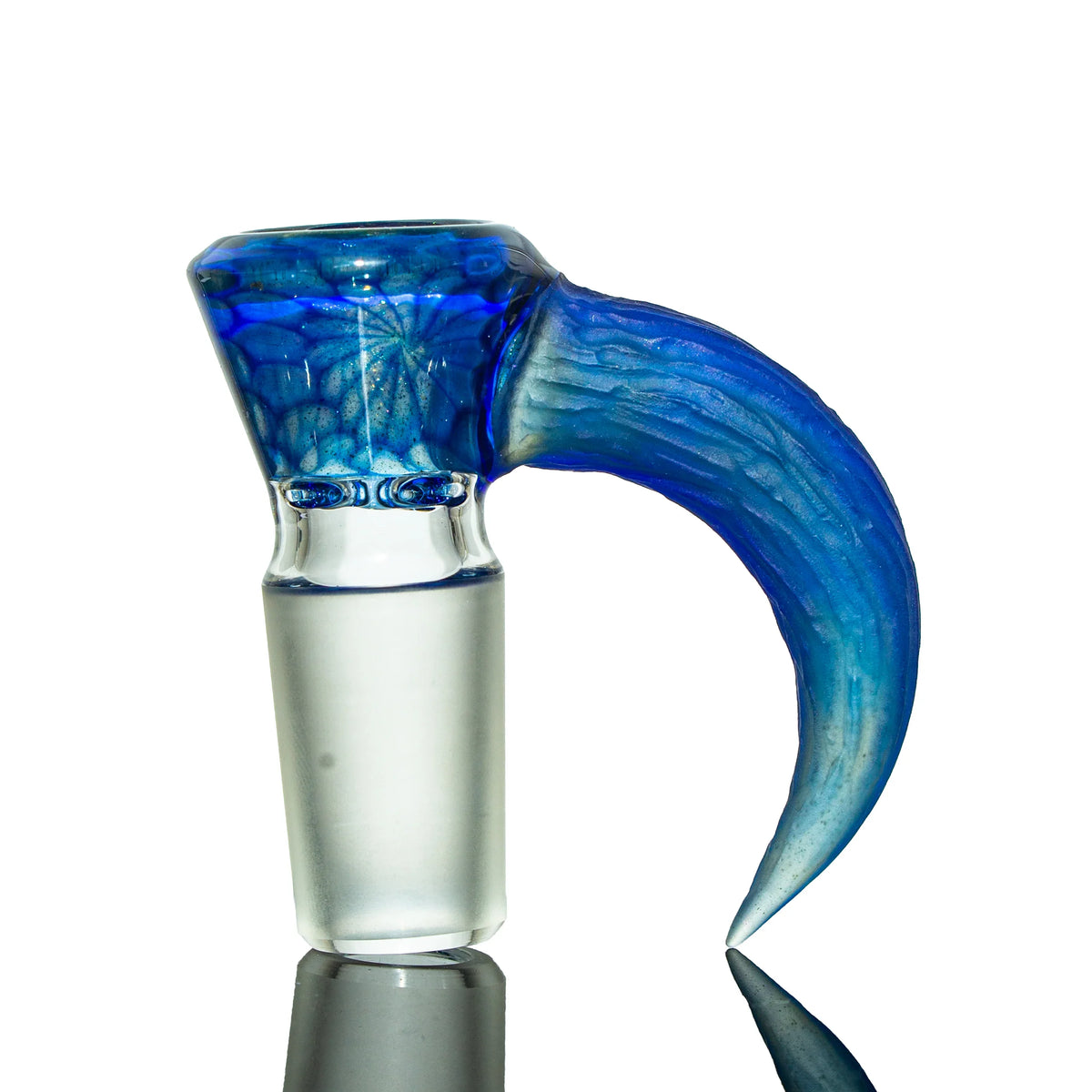 Hand-blown glass Jackpot & Ghost Honeycomb 18mm Slide by Simple Lemon Farmer x Gids Glass