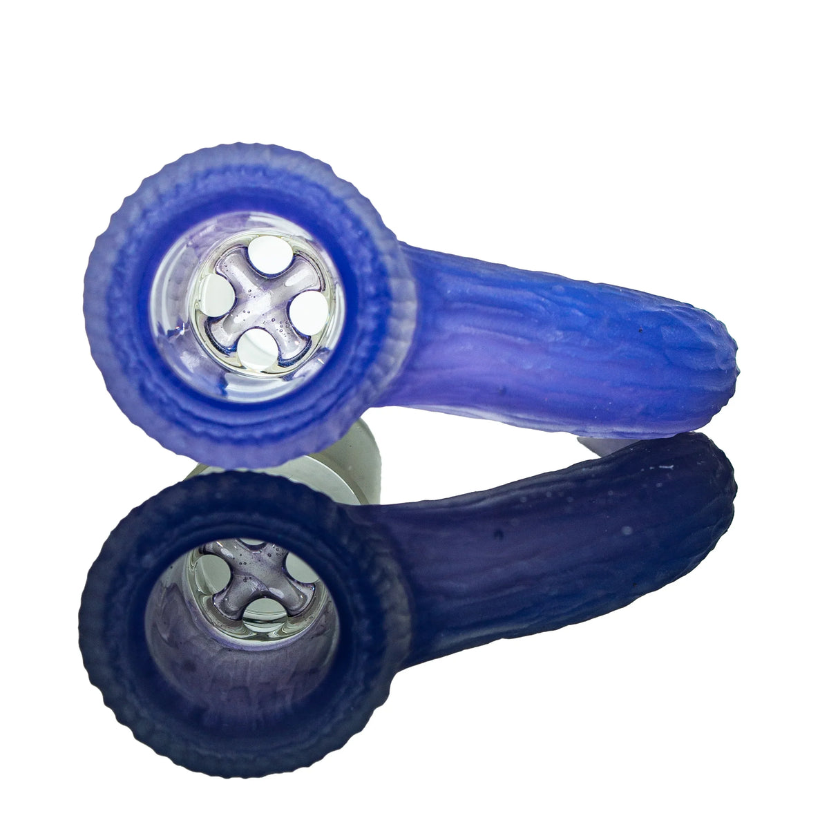 Simple Lemon Farmer x Gids Glass - Widberry & Icy White Satin 18mm Slide