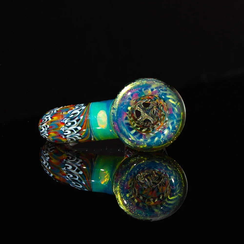 Simple Lemon Farmer x KNW Glass - Kuroda Tech Opal Fully Worked 18MM Slide