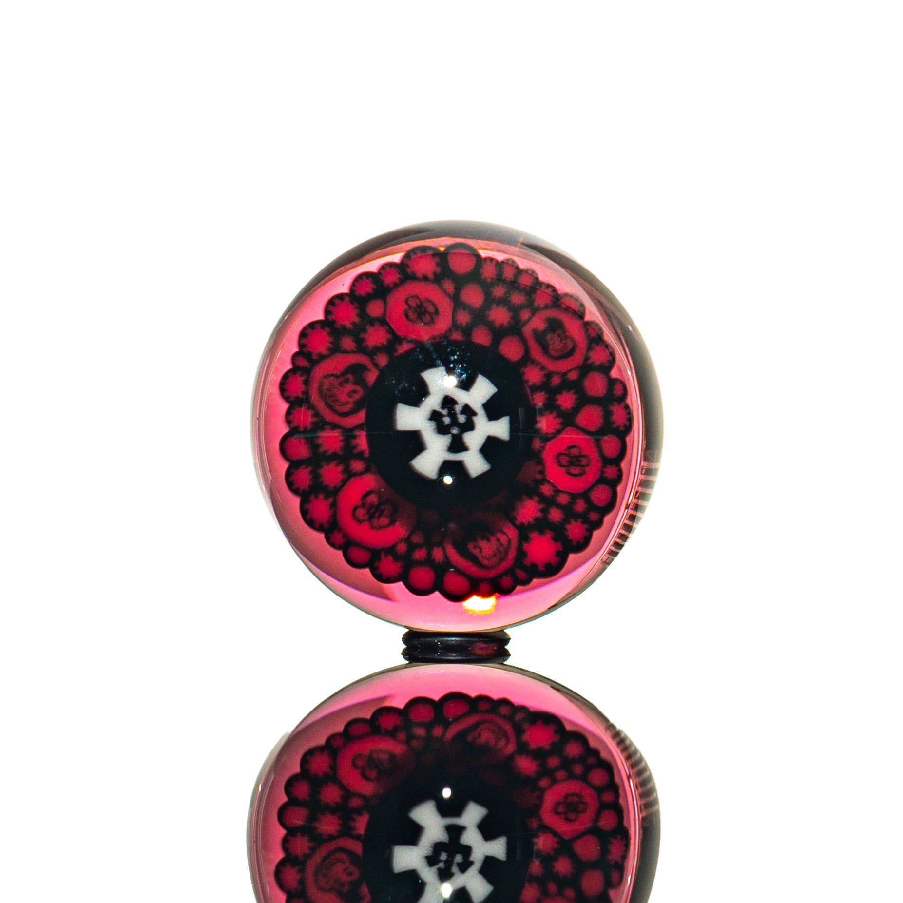 Henry Hollingsworth - Gold Ruby Double Chip 21mm Marble 2
