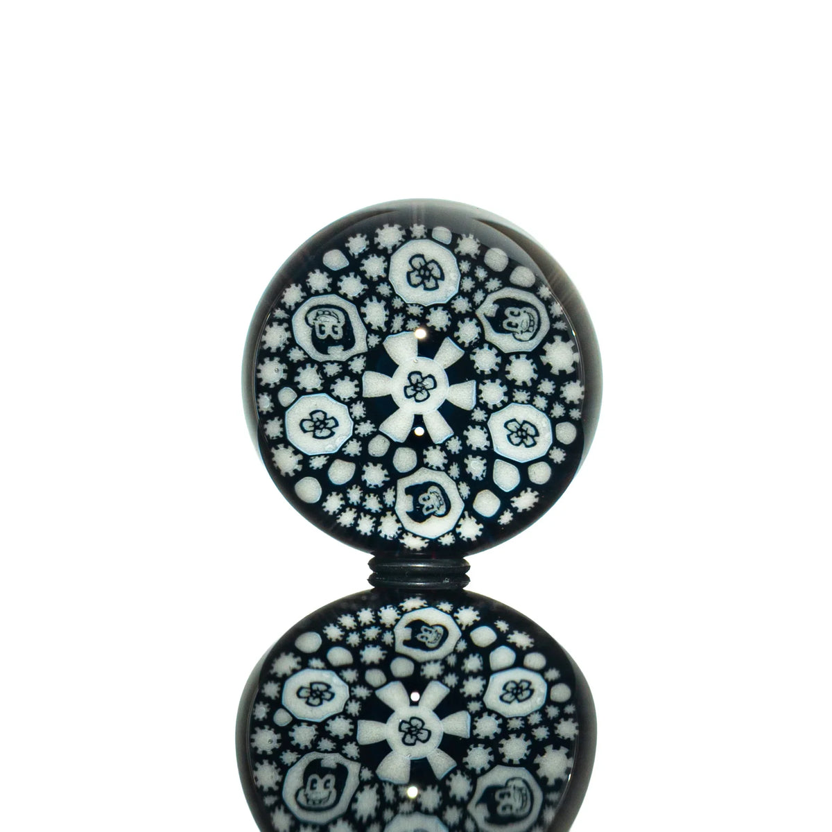 Hand-blown glass marble by Henry Hollingsworth