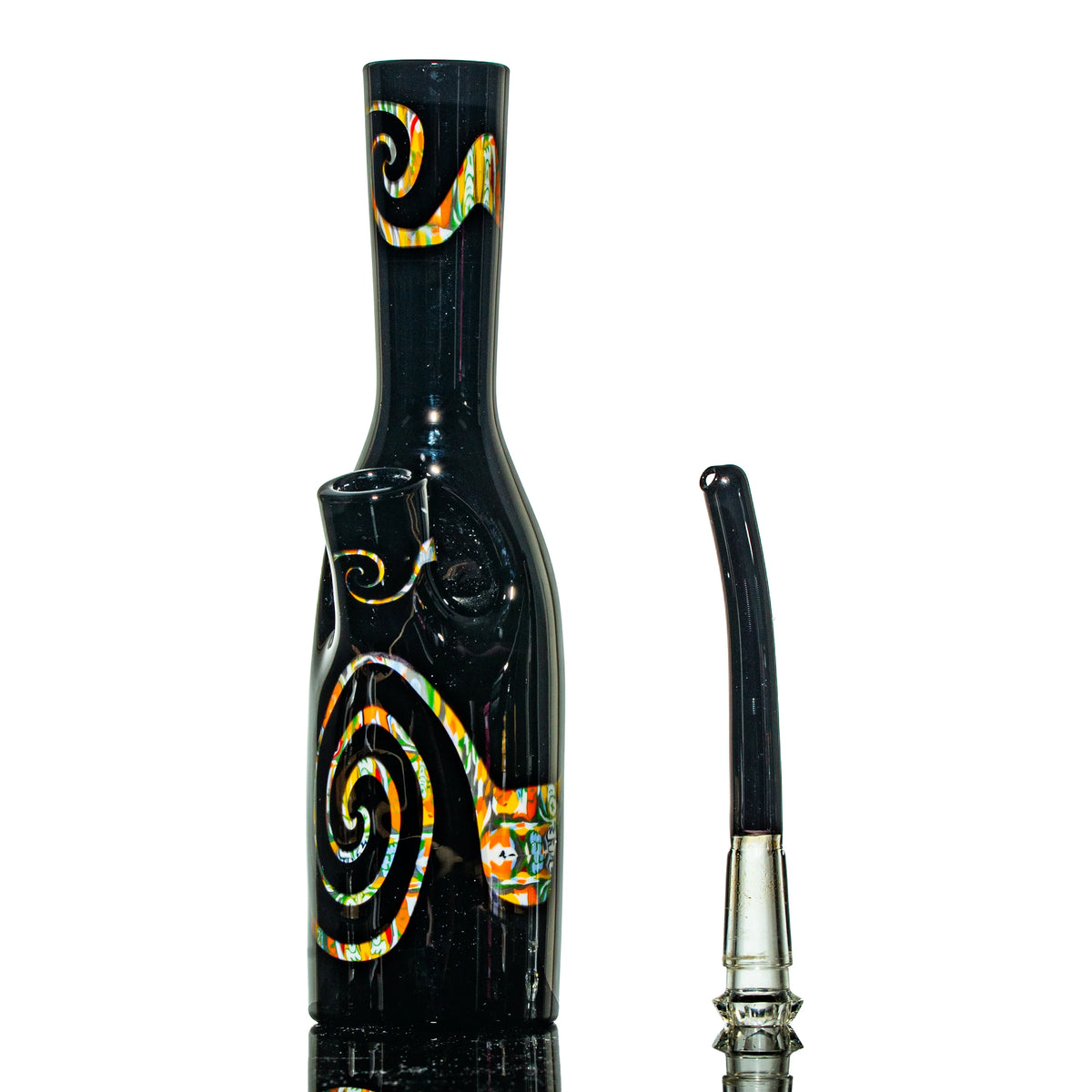 Hand-blown glass dab rig by T.K. Happa x Azul