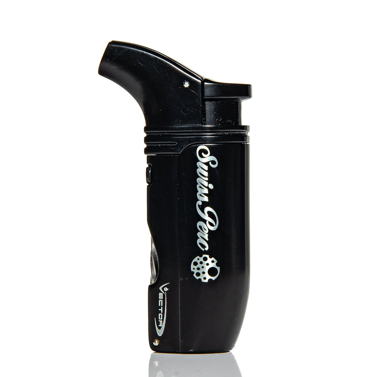 Hand-blown glass Arsenal Torch Lighter by Swiss Perc x Vector
