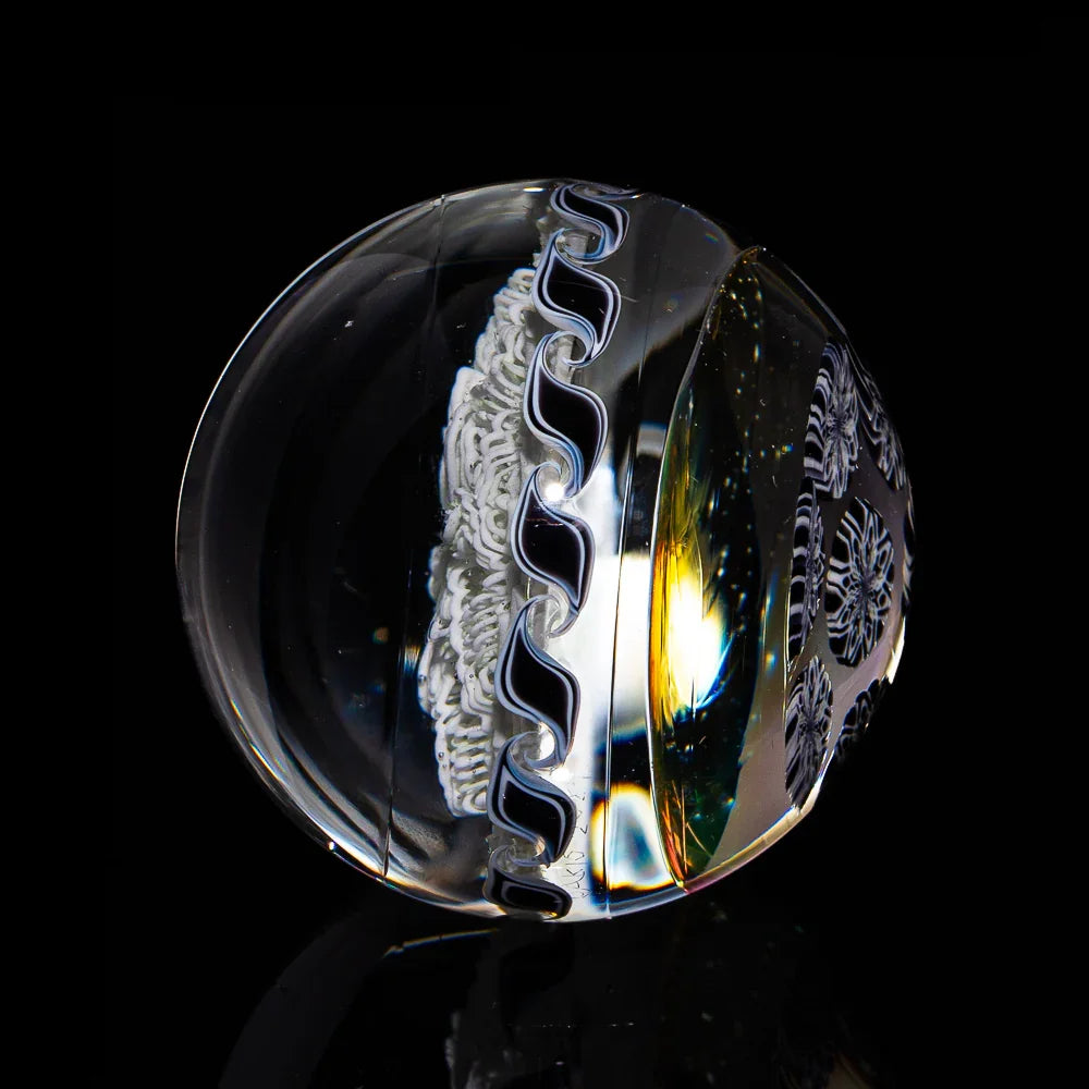 Akio - Black & White Amicello 41MM Marble