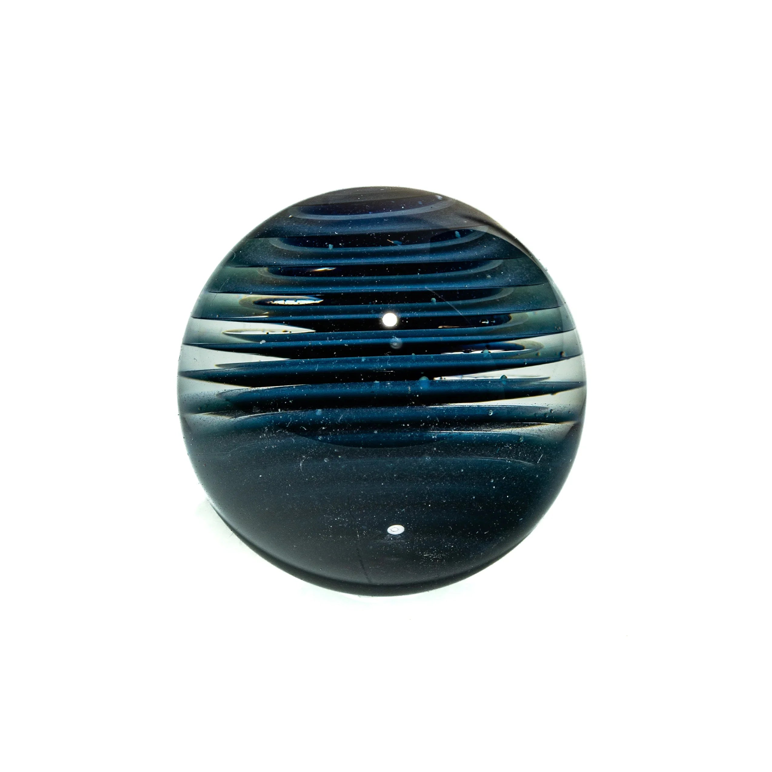 Austin Wilson Glass - Electrum & Cobalt Filigree 23MM Marble