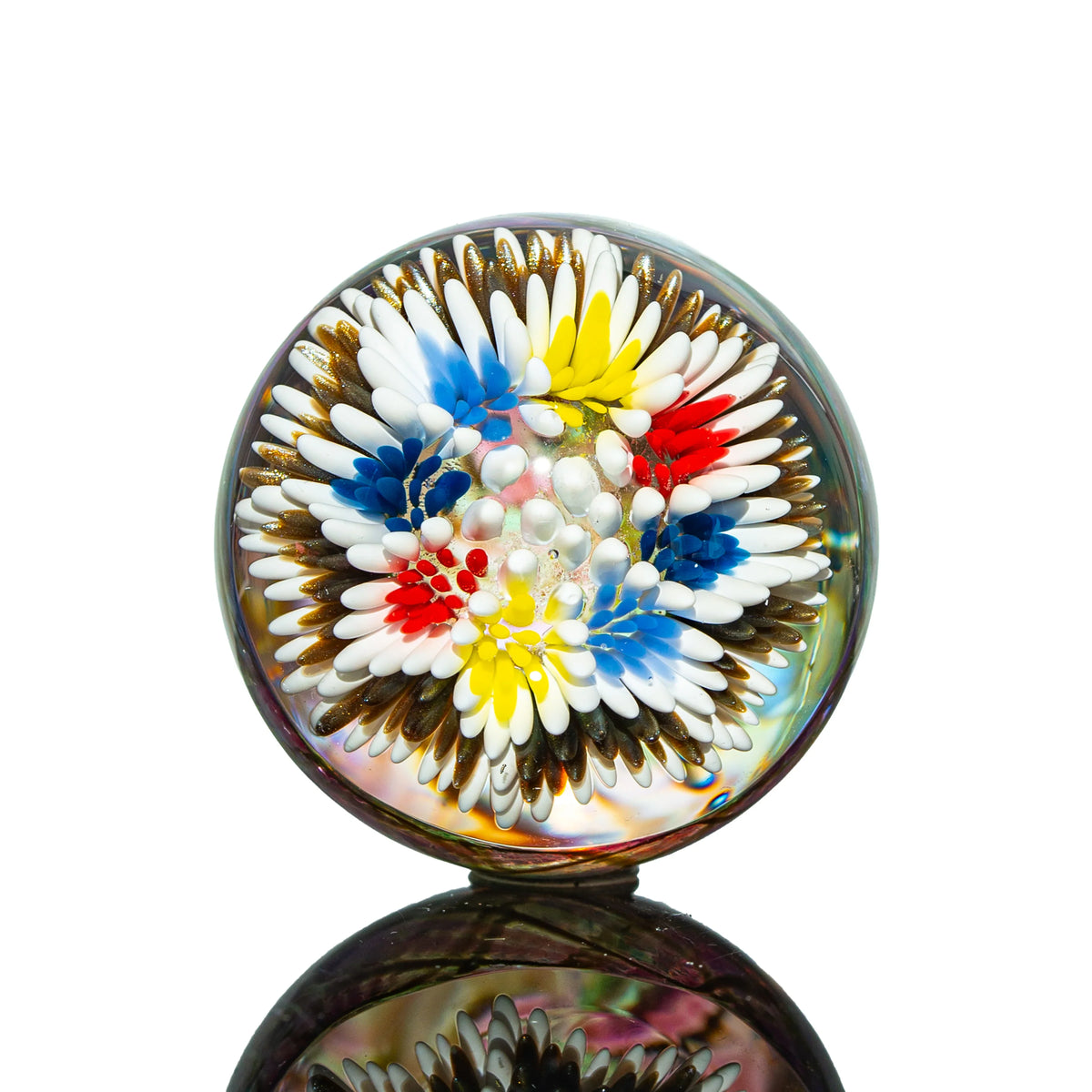 Hand-blown glass marble by Simple Lemon Farmer x Broke Boy