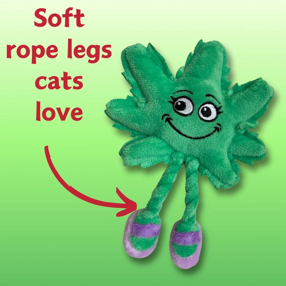Paw:20 - Lil Mary Jane The Weed Leaf Cat Toy