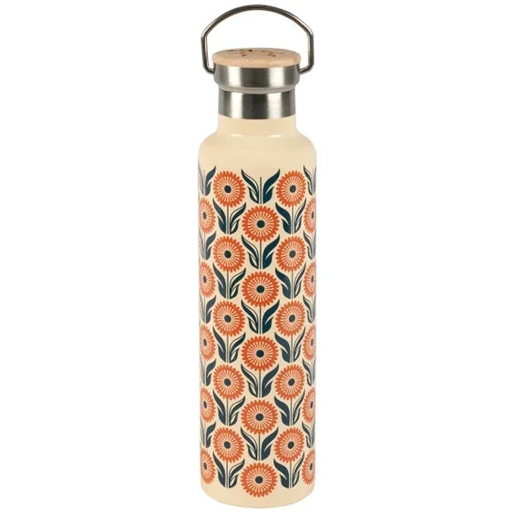 Hipster Daisies insulated bottle by Questionables