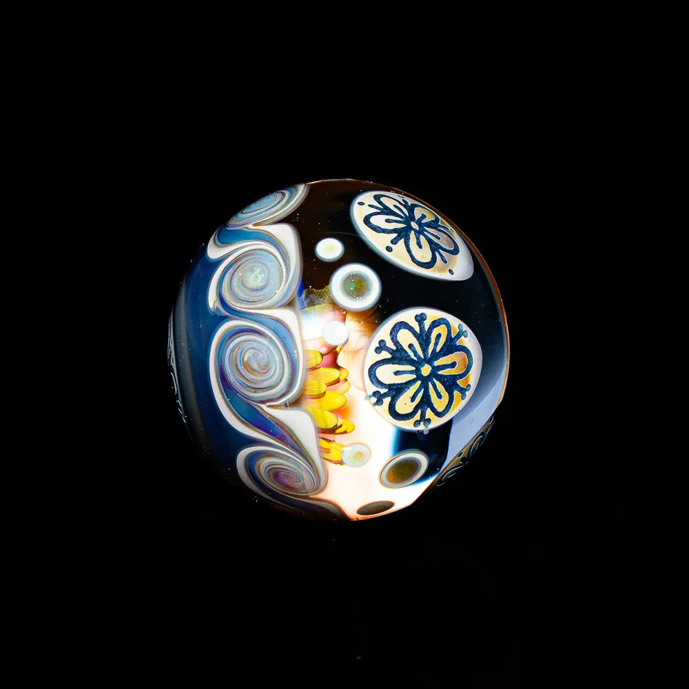 Ecals Arts - Carved Flowers 32MM Marble