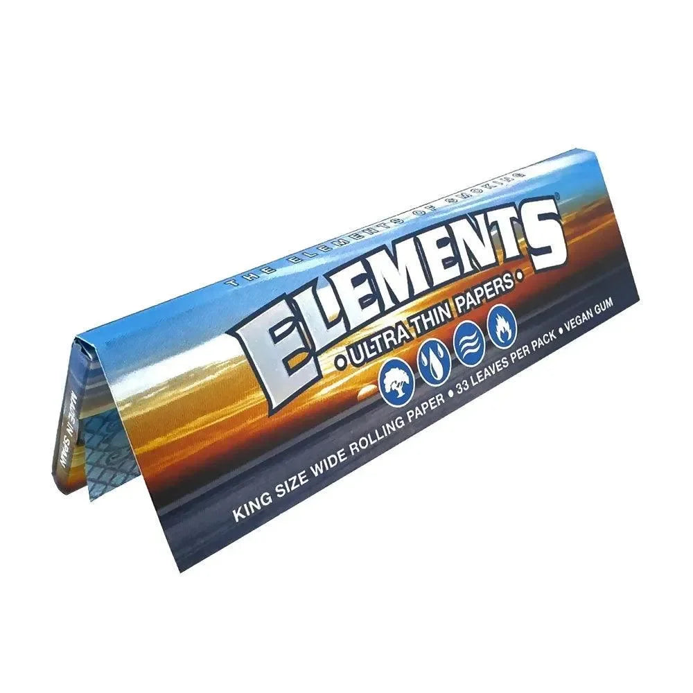 Rice king size wide rolling papers by Elements