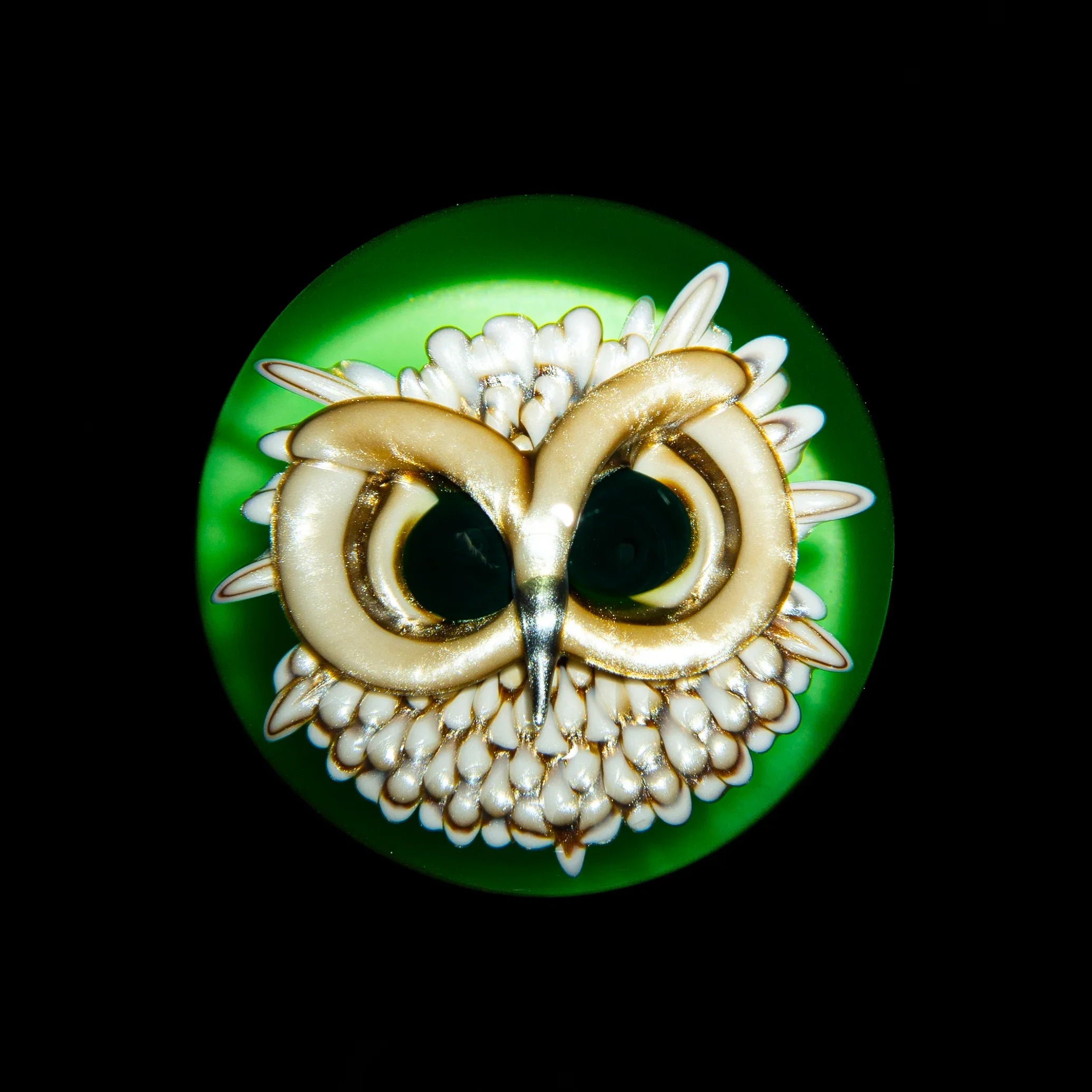 Florin Glass - Owl 30MM Marble