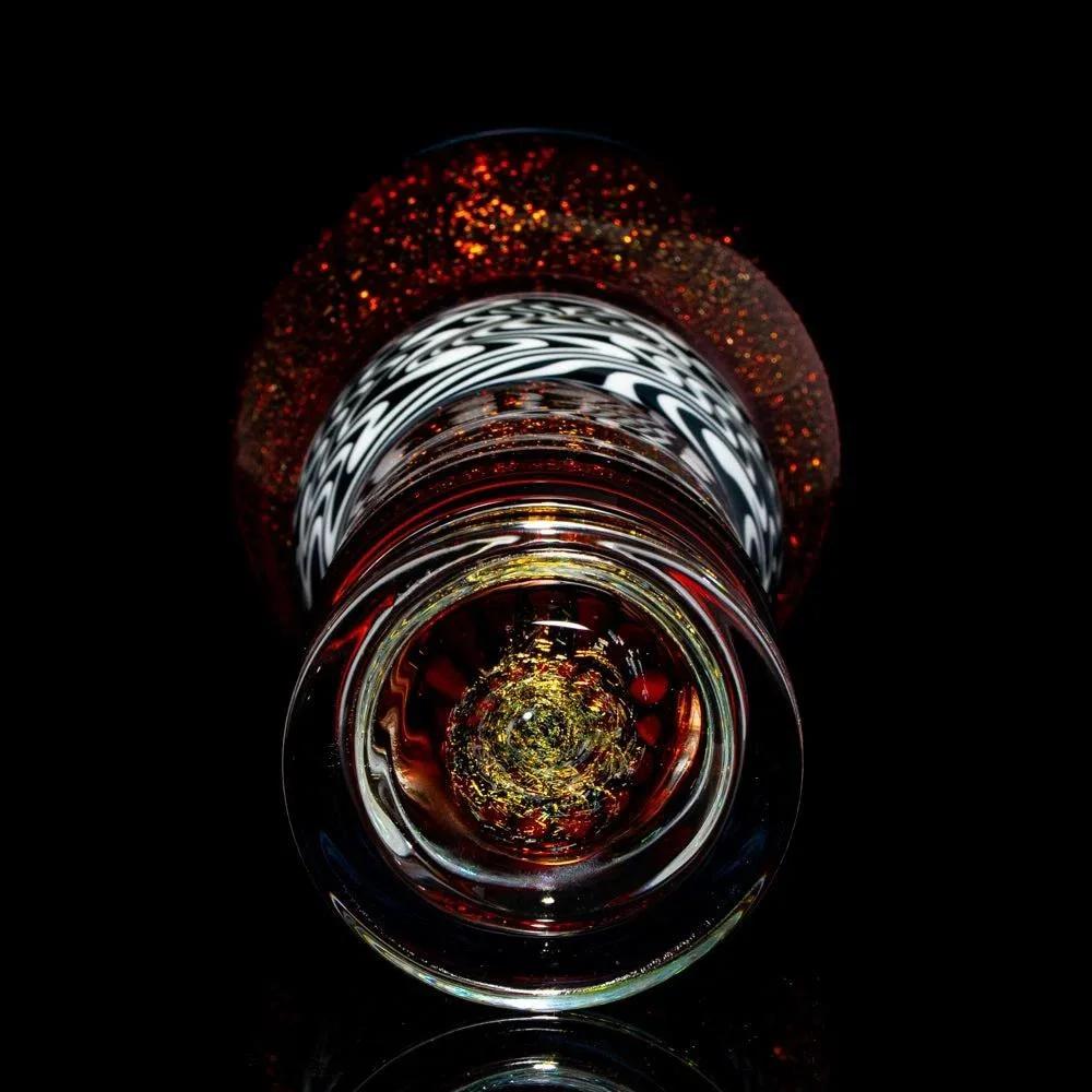 Holdin Golden - Black & White Linework Dichro Pint Glass