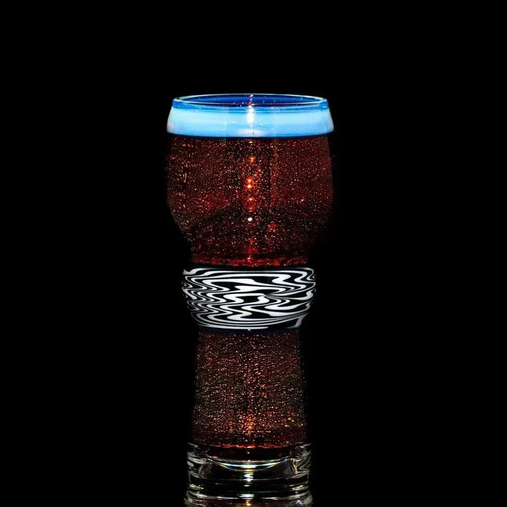 Holdin Golden - Black & White Linework Dichro Pint Glass