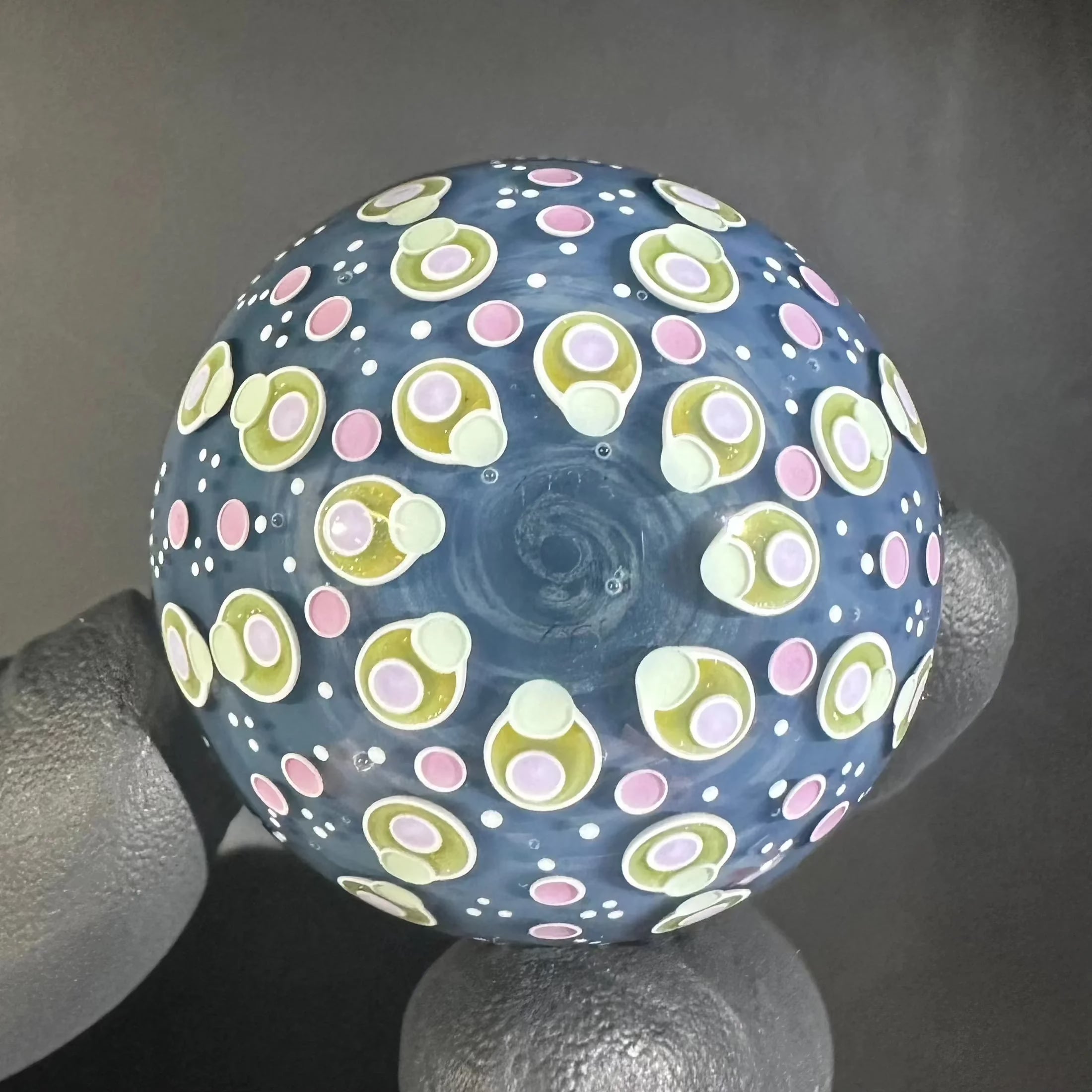 Jays Mibs - Blue Mushroom 39MM Marble