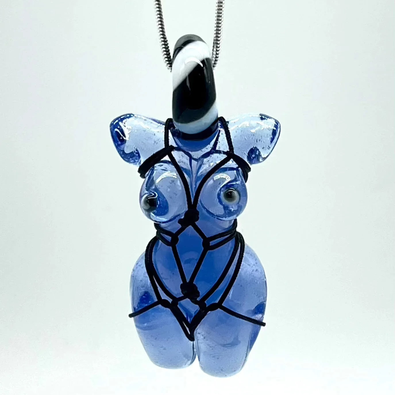 Glass By Ariel - Ether, Galaxy, & Lotus White Torso Pendant