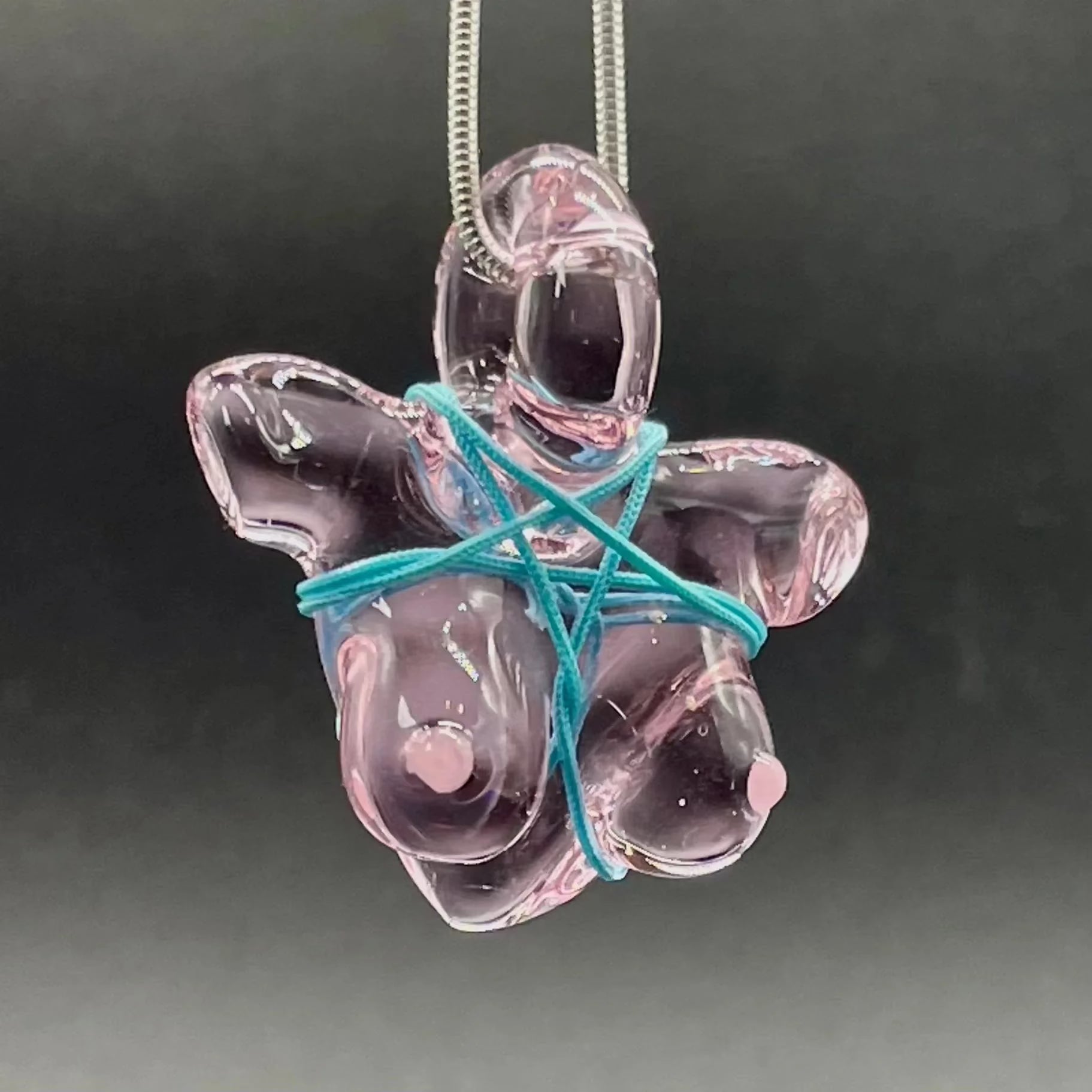 Glass By Ariel - Rose Quartz Bust Pendant
