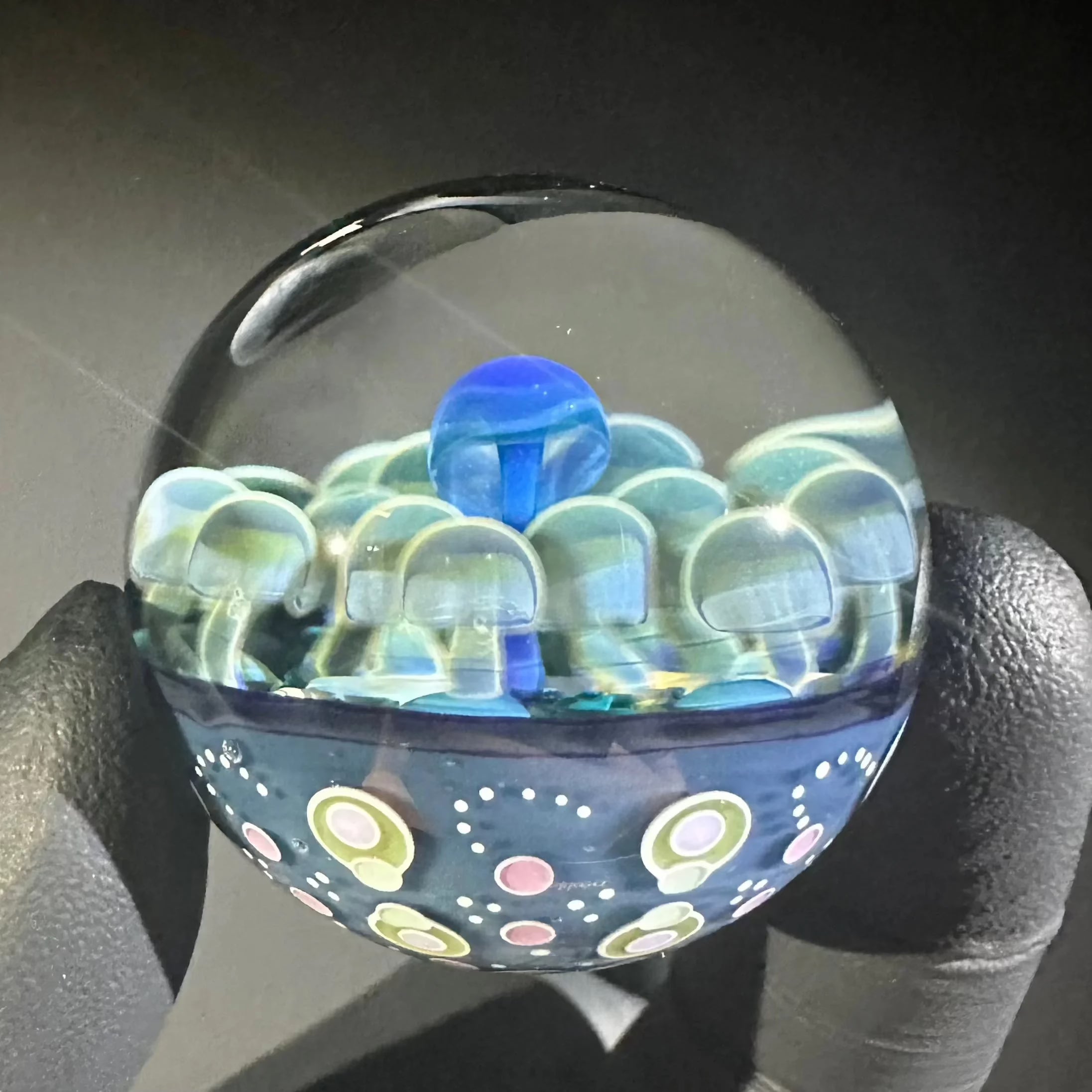 Jays Mibs - Blue Mushroom 39MM Marble