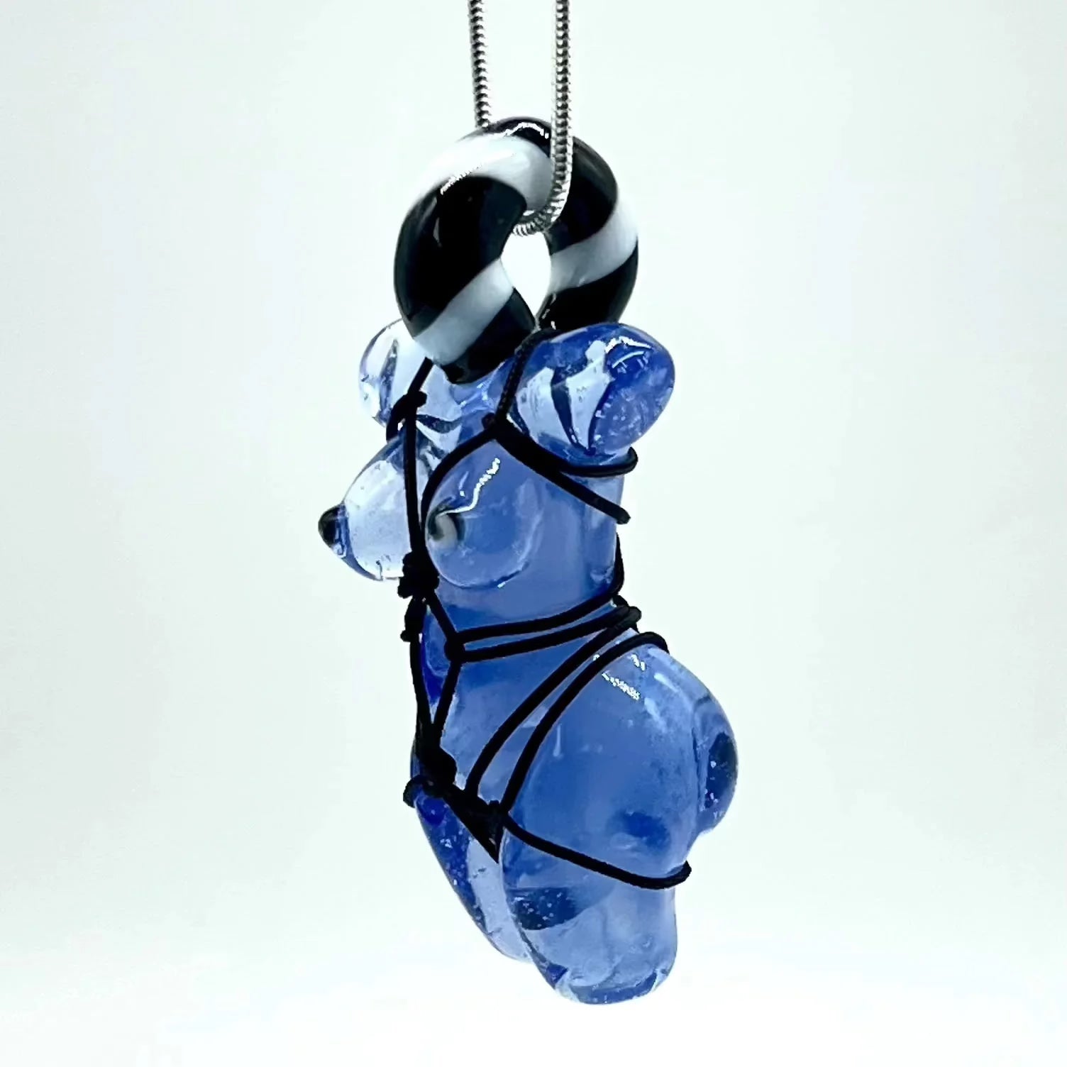 Glass By Ariel - Ether, Galaxy, & Lotus White Torso Pendant