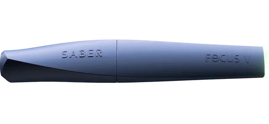 Sleek Focus V Saber electronic dab tool in matte black, isolated on white background