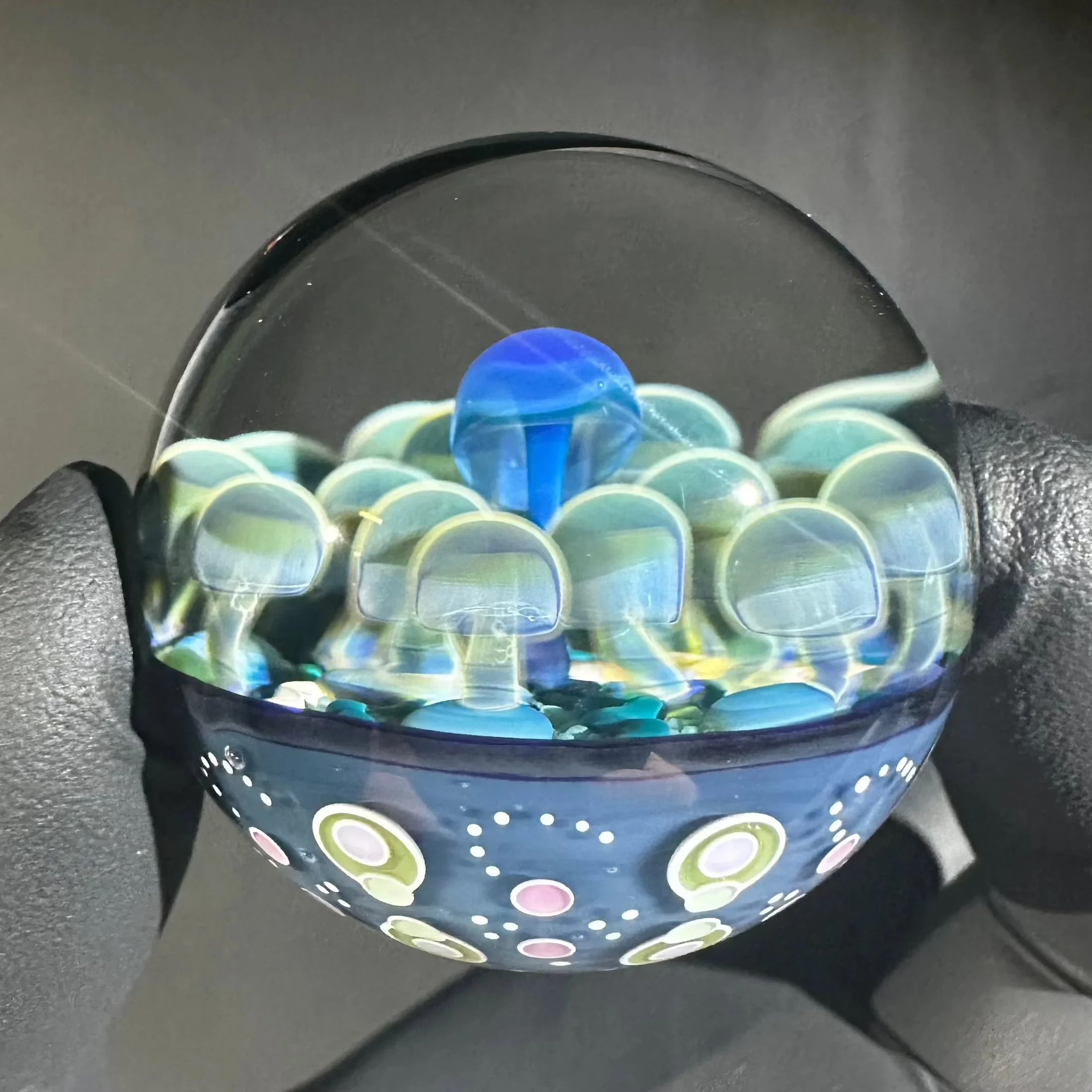 Jays Mibs - Blue Mushroom 39MM Marble