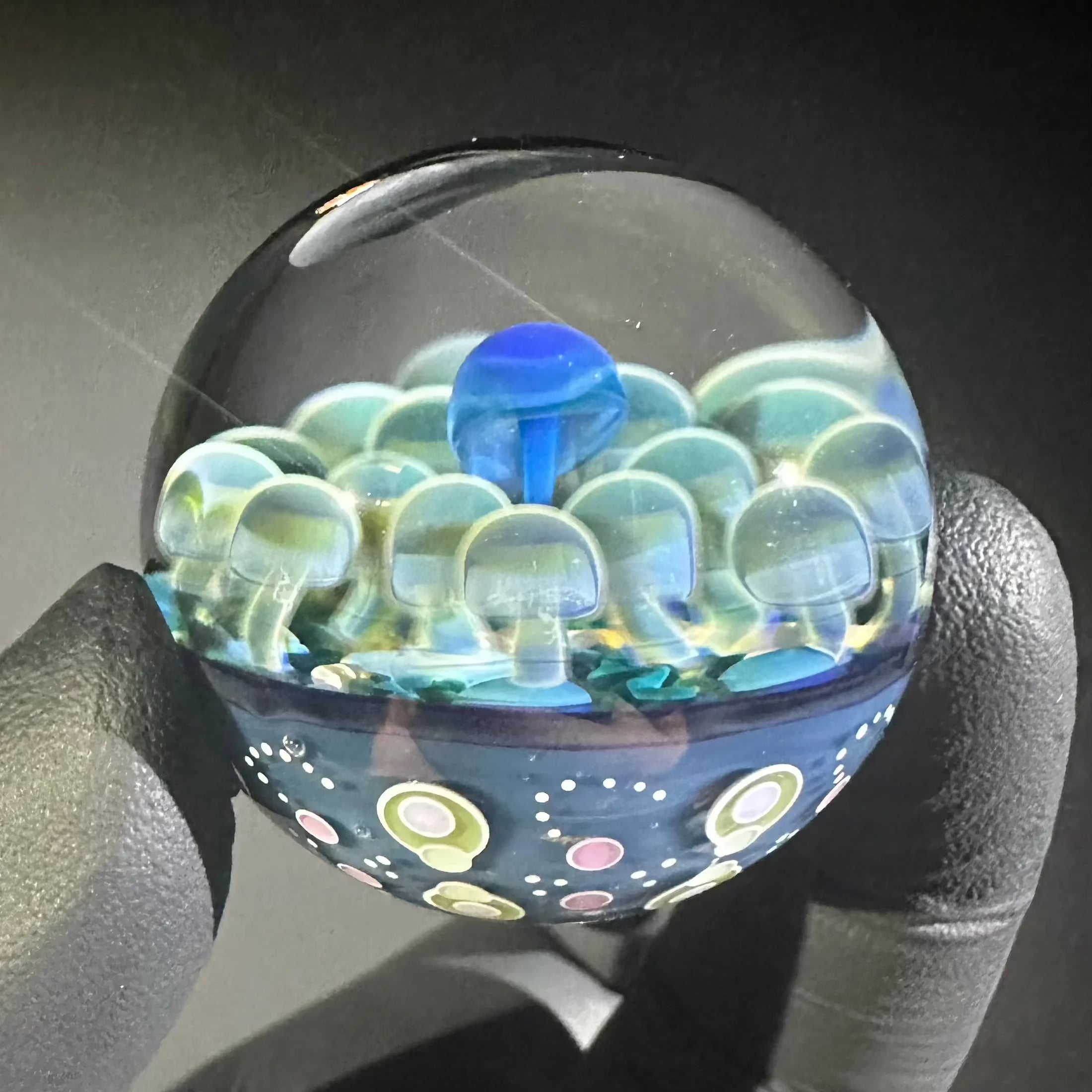 Jays Mibs - Blue Mushroom 39MM Marble