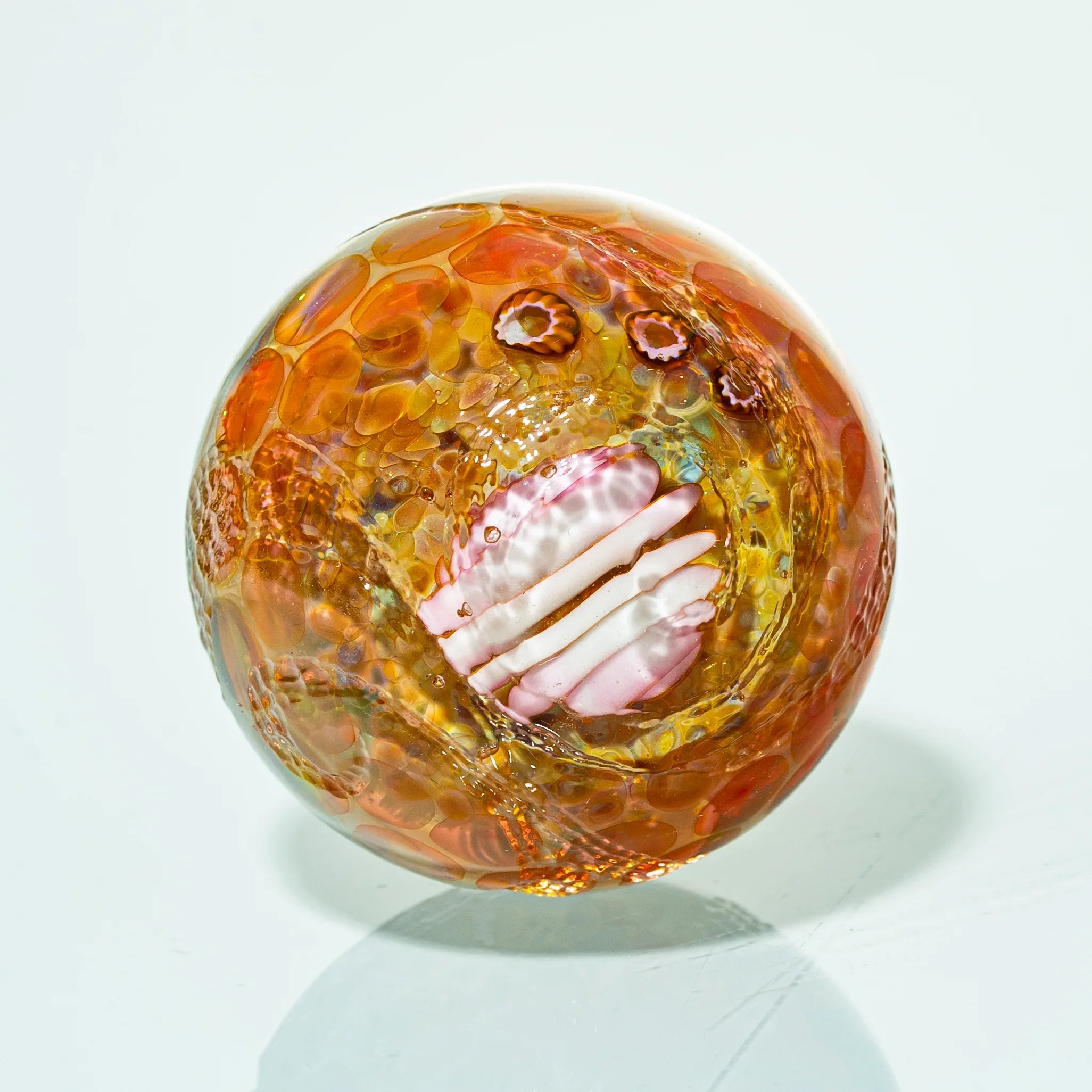 Delong Glass - Bioluminescent Tidepool 38MM Marble