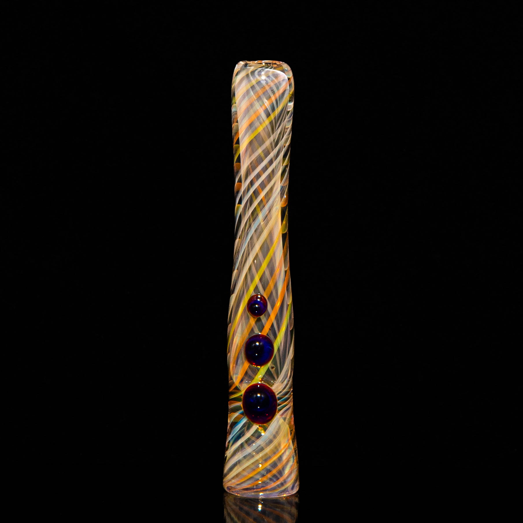 Kevin Nail - Amber Purple Dot Fume Twist Chillum