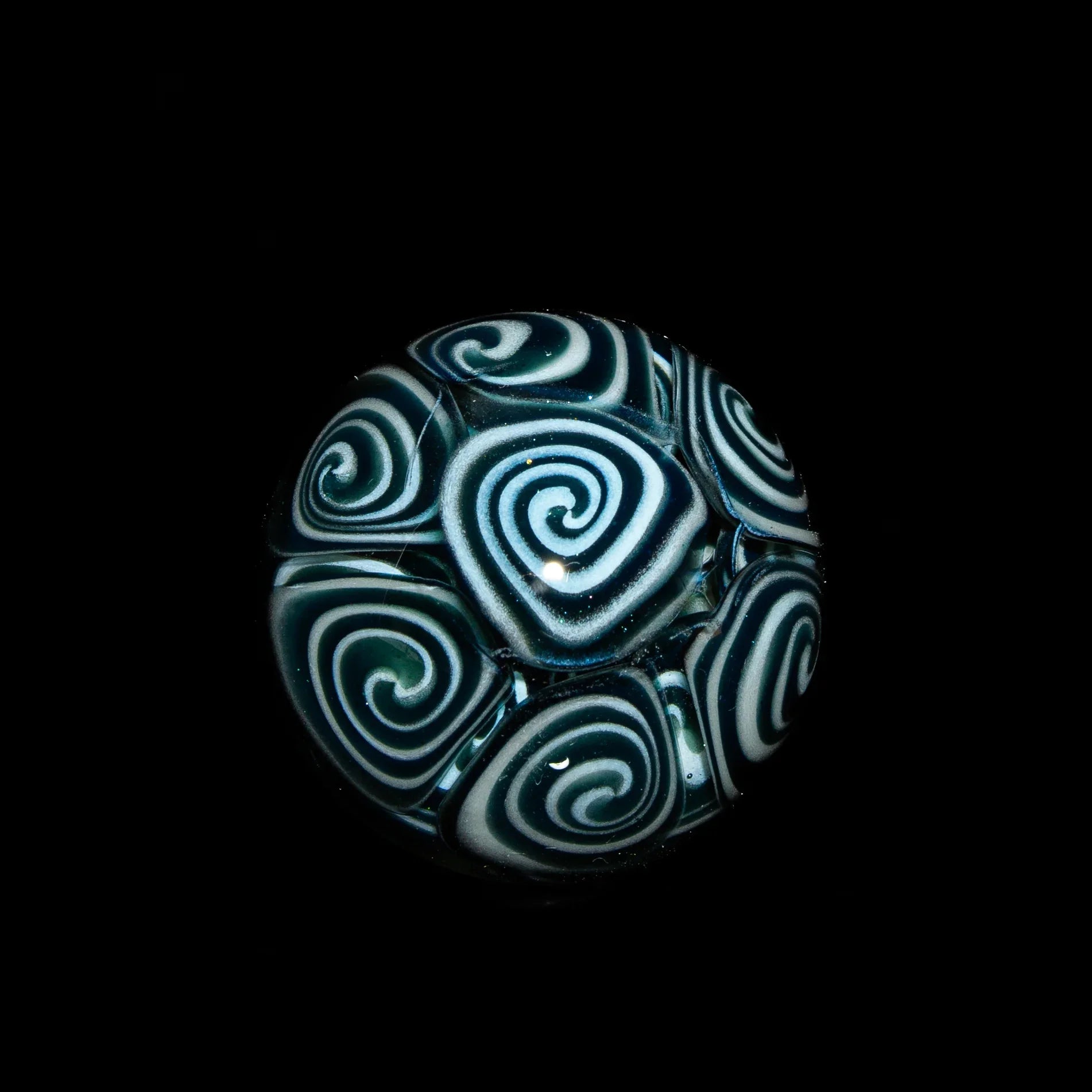 Matweeko Glass - Euro Galaxy Spiral 30MM Marble