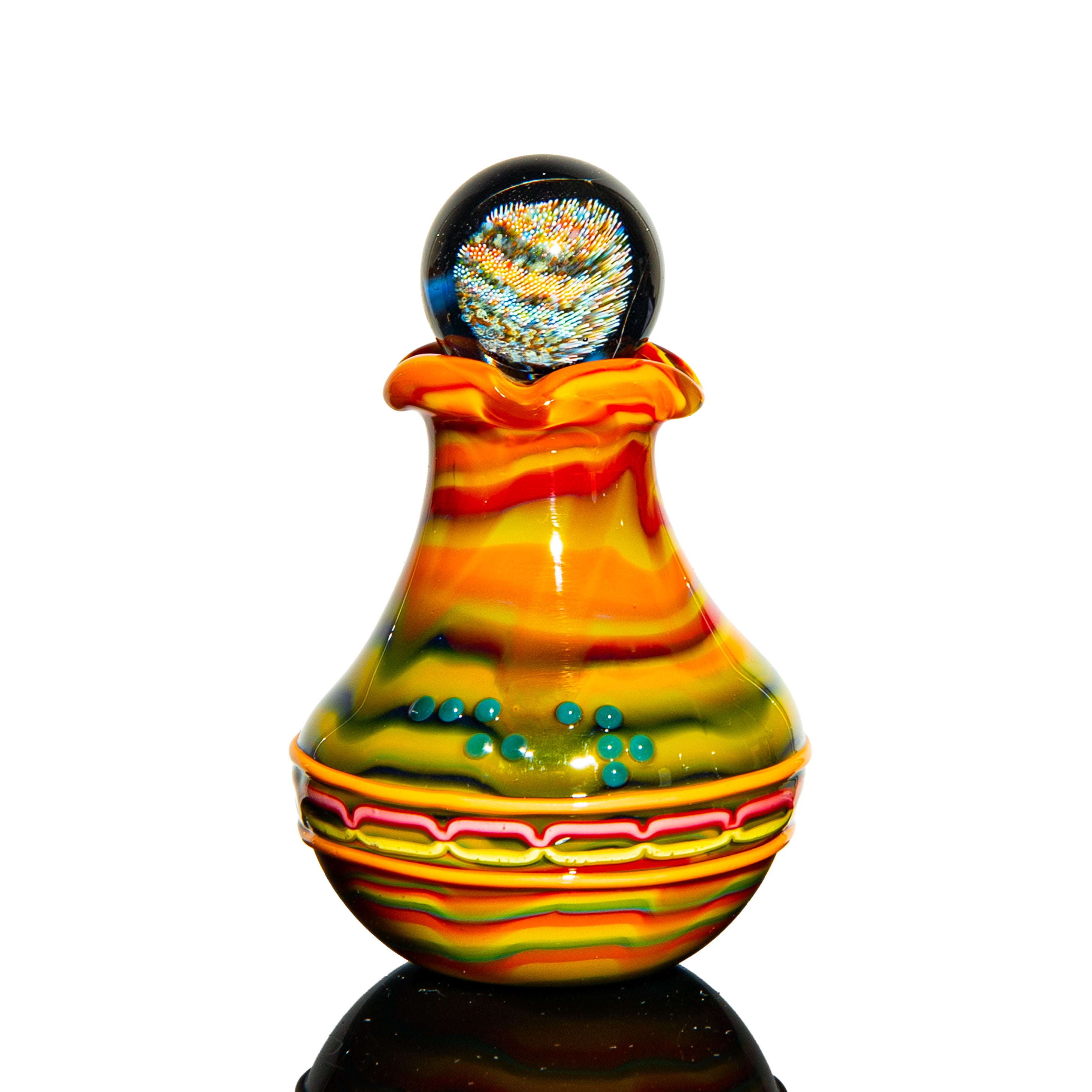Charisma Glass x Amorphous Symphony - Fordite Vase & Top Marble