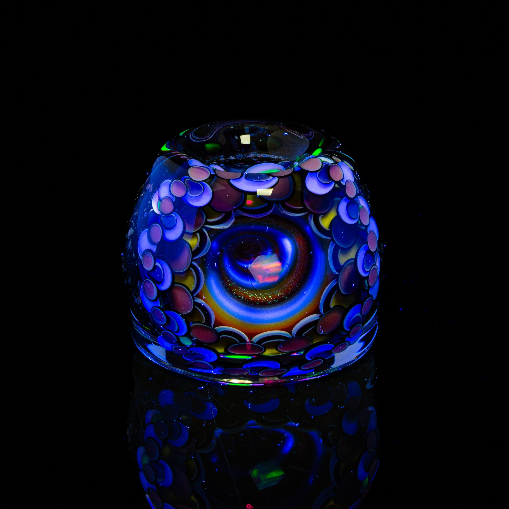 Paul Katherman - Pastel Opal Eater 66MM Marble & Matching Stand