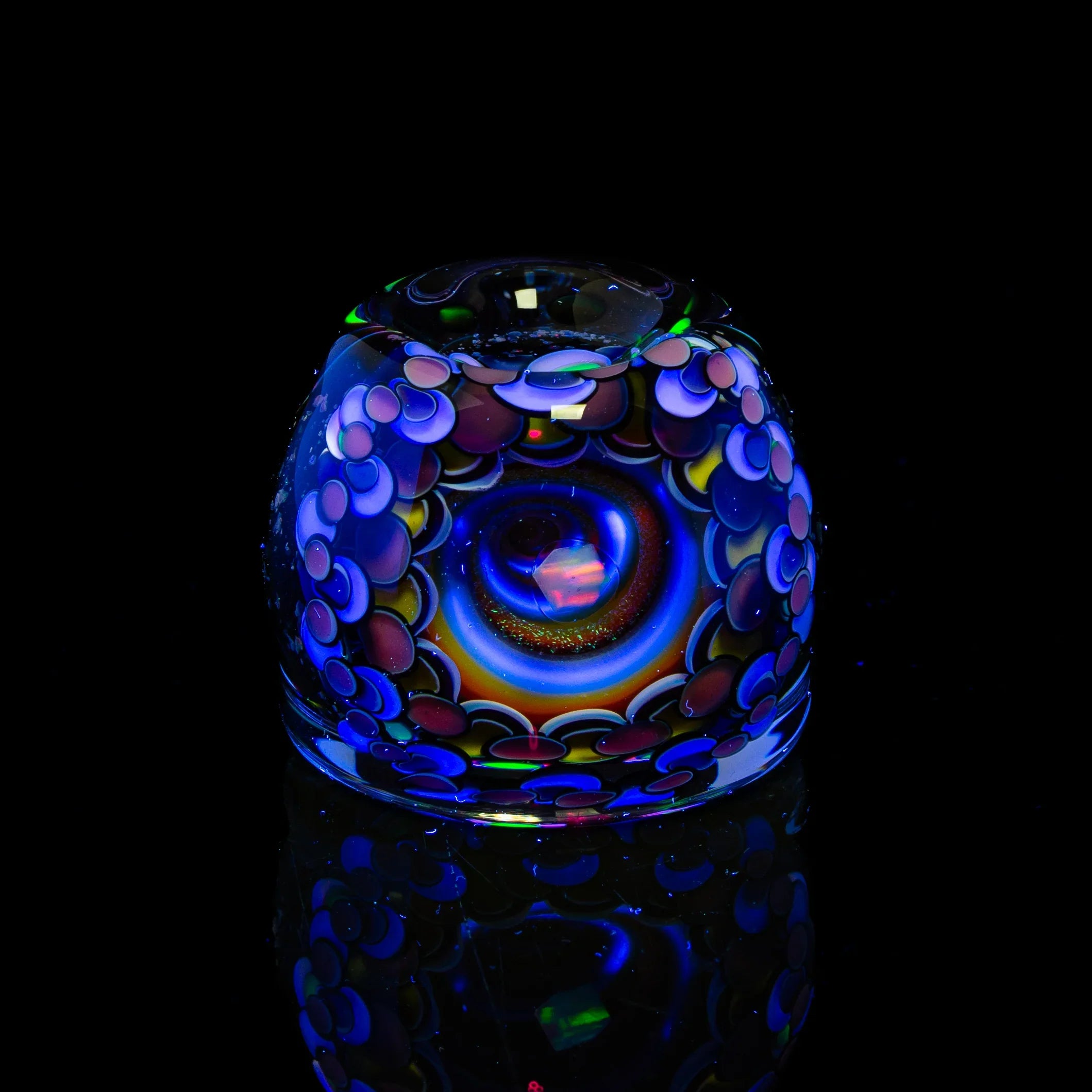 Paul Katherman - Pastel Opal Eater 66MM Marble & Matching Stand