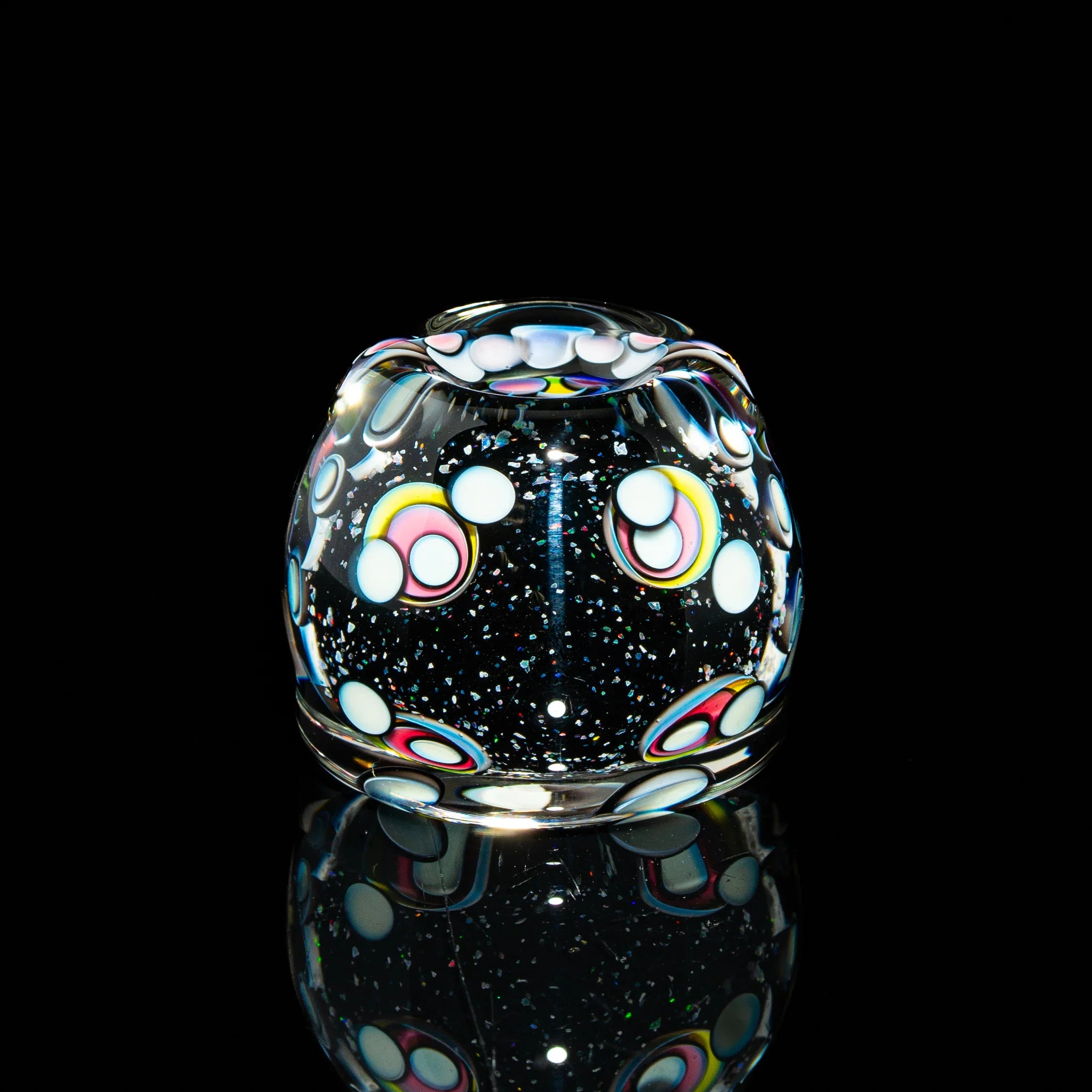 Paul Katherman - Pastel Opal Eater 66MM Marble & Matching Stand