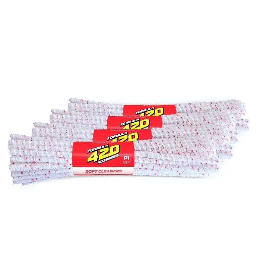 Formula 420 soft pipe cleaners with red tips for glass and vaporizer cleaning