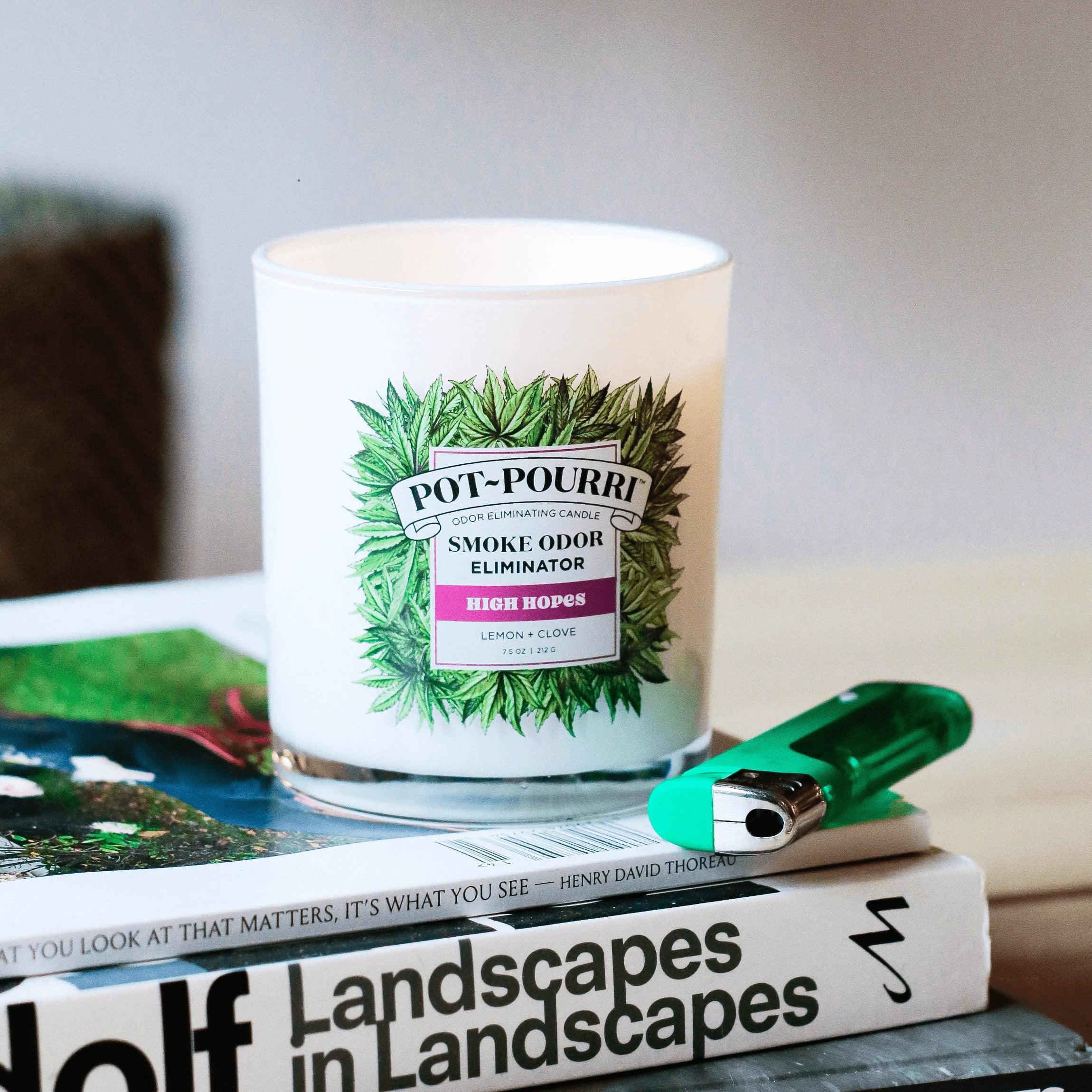 Pot~Pourri - High Hopes Smoke Odor Refreshing Candle
