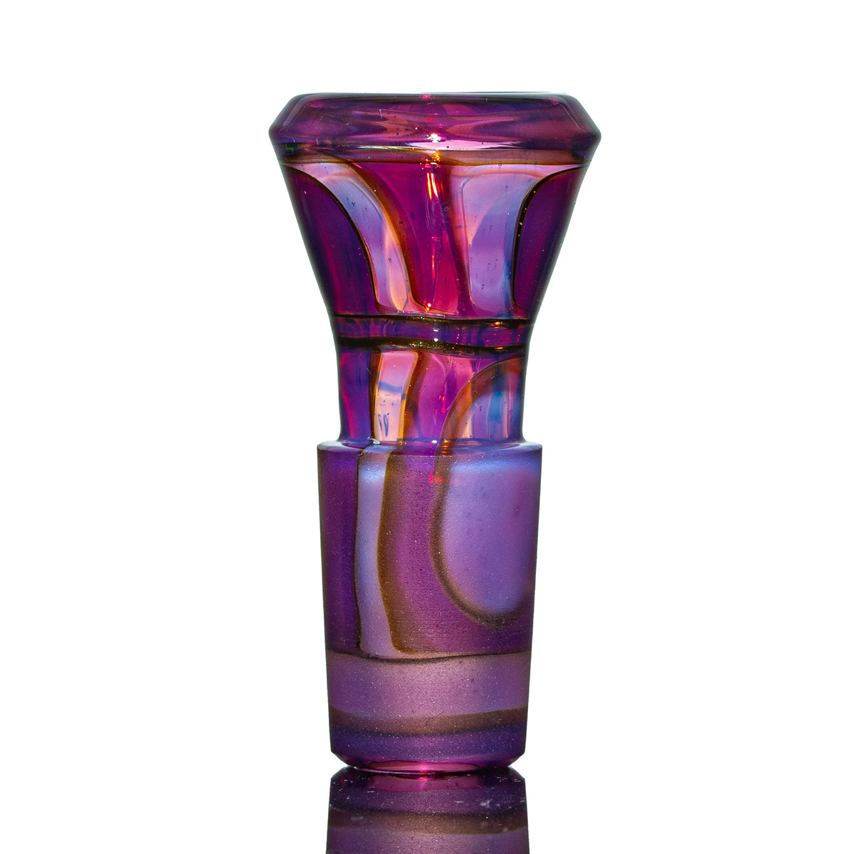 Hand-blown glass Royal Jelly & Electrum Encalmo Fully Worked 18mm Martini Slide by Simple Lemon Farmer