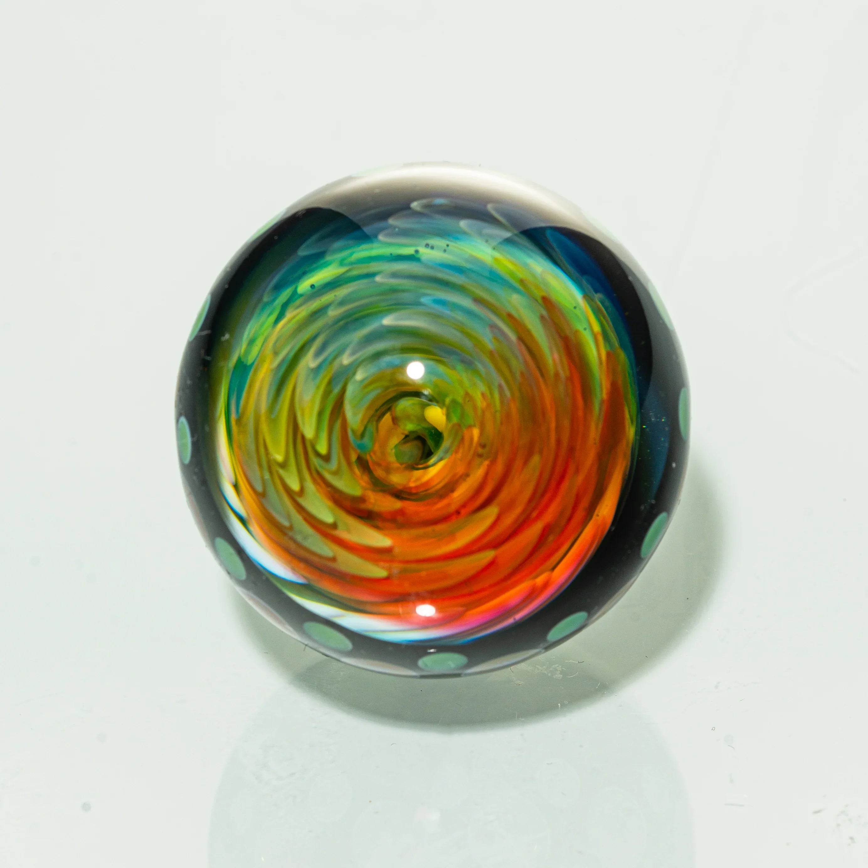 Sarah Marblesbee - Galaxy Belly Band Twisted Rainbow Implosion 40MM Marble