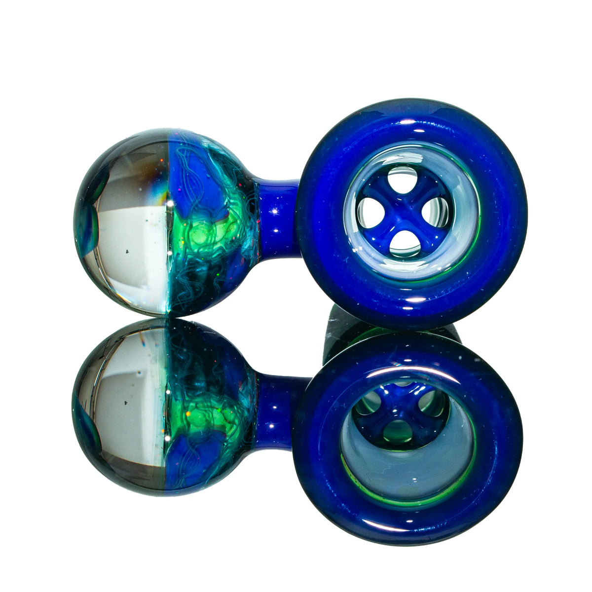Simple Lemon Farmer x Scott Moan - Blue & Green Scribble Fully Worked 18mm Slide