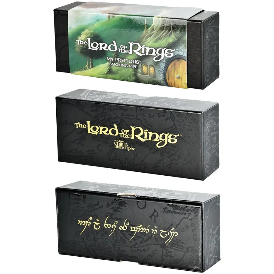 Lord of the Rings My Precious pipe box set, featuring themed packaging designs