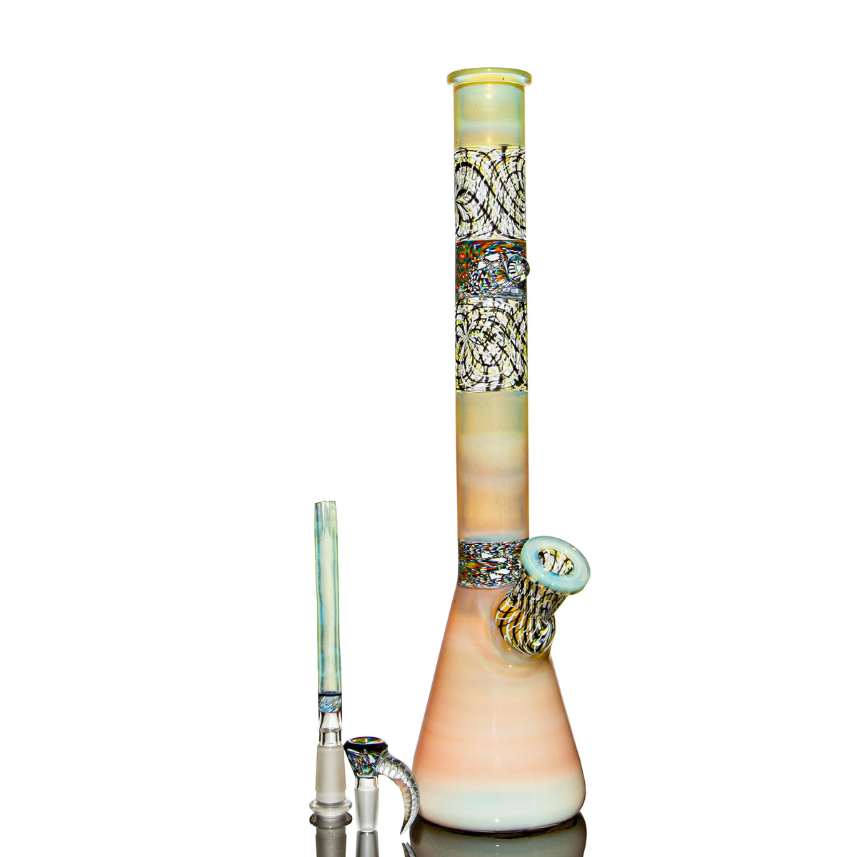 Hand-blown glass piece by Simple Lemon Farmer x Sky Hizzy