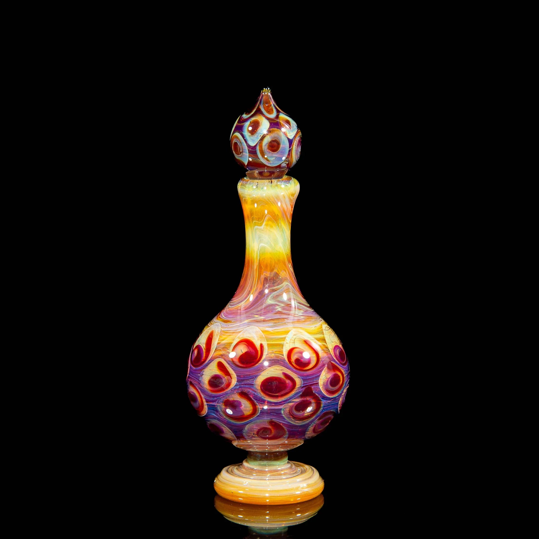 Suellen Fowler - Candy Apple Peacock Perfume Bottle