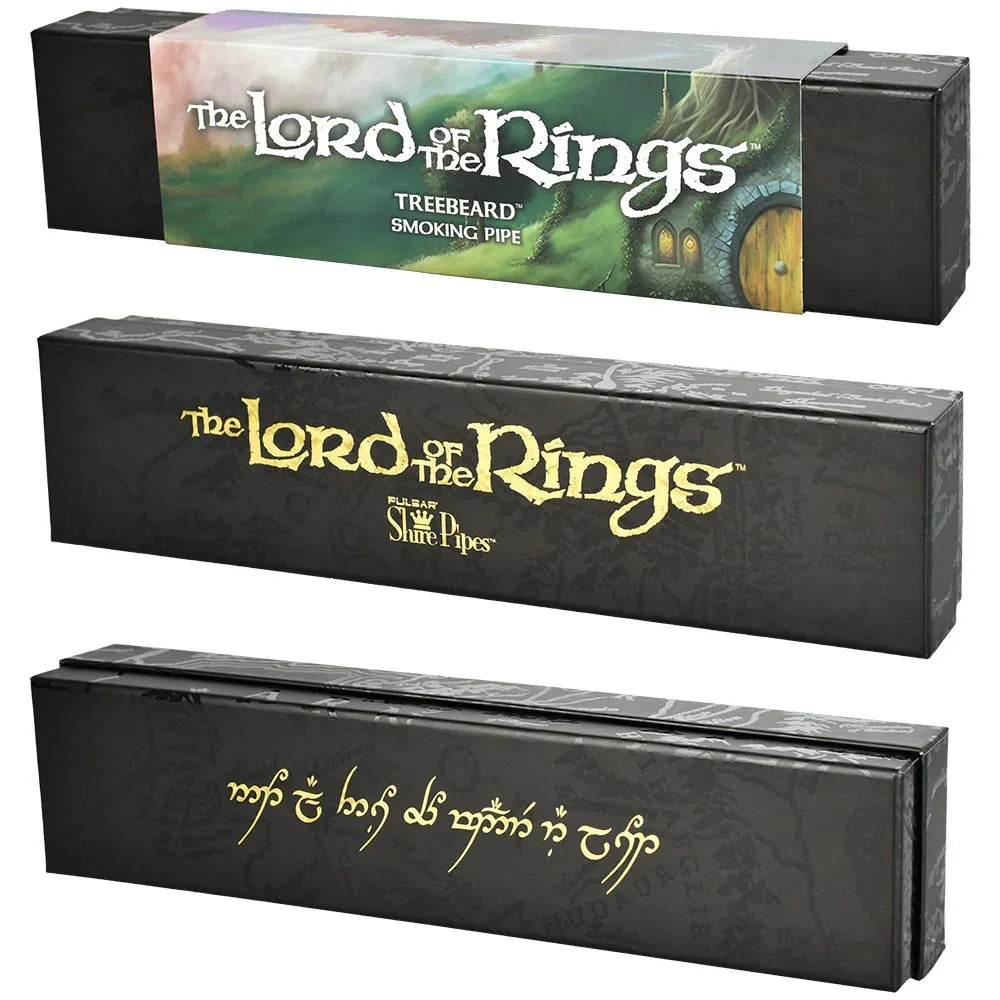 Lord of the Rings Treebeard smoking pipe gift box with fantasy art and logo