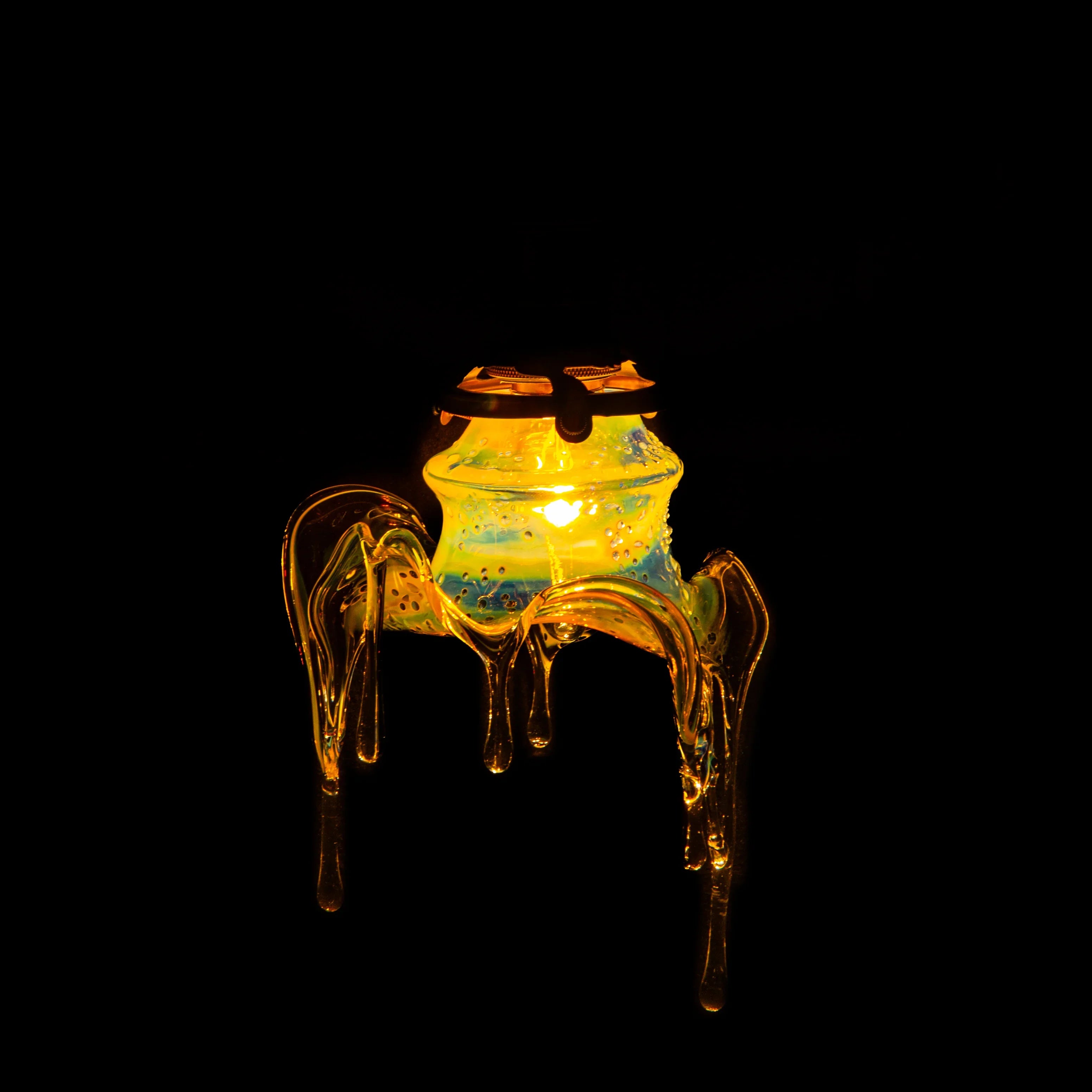 Kumb H - Blue Distortion Umbrella Drip Hanging Lamp