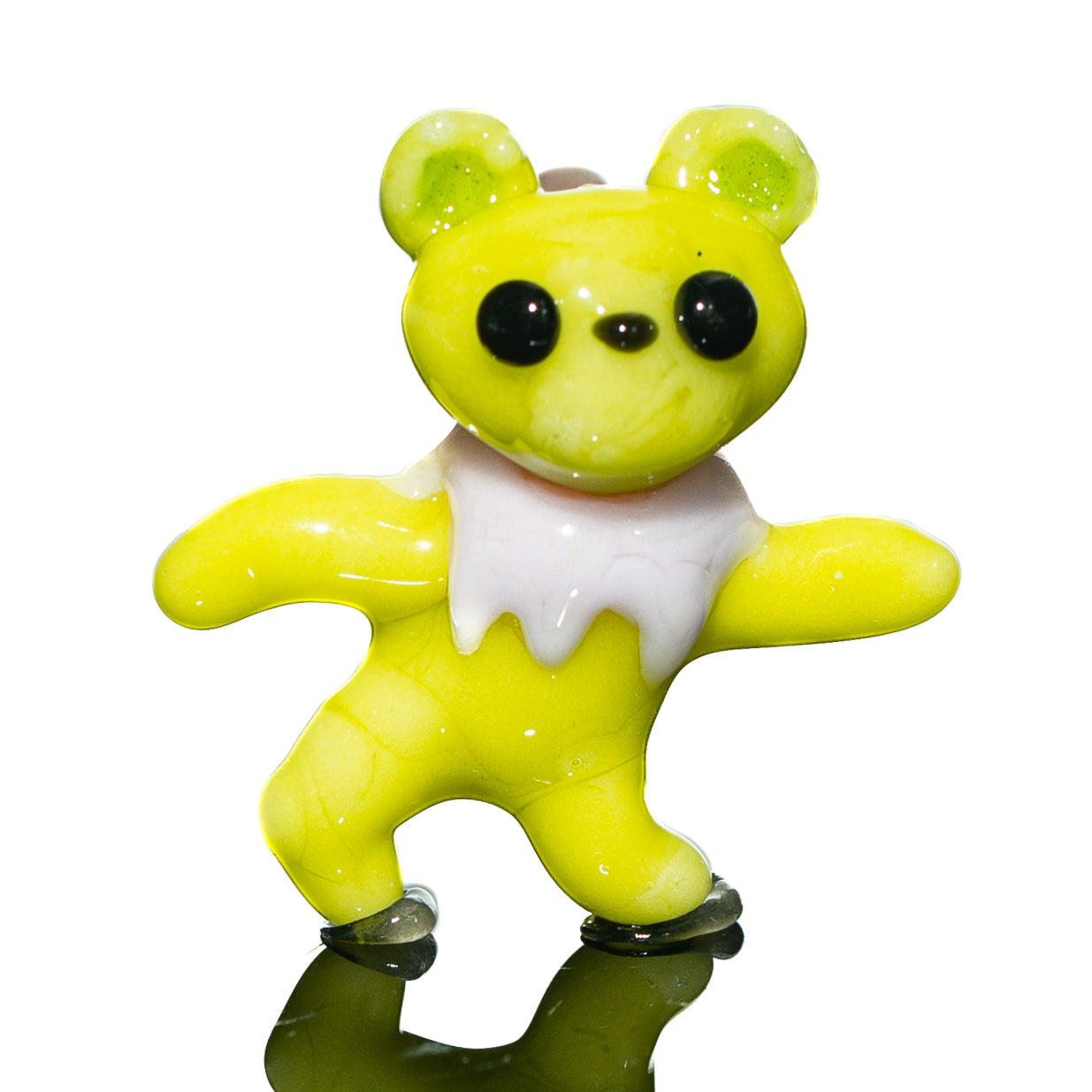 Wired Glass - Chartreuse Dancing Bear