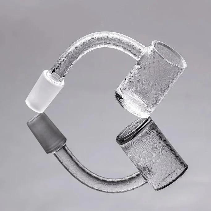 QCB - 24MM Tessellated Beveled Flat Top Quartz Banger