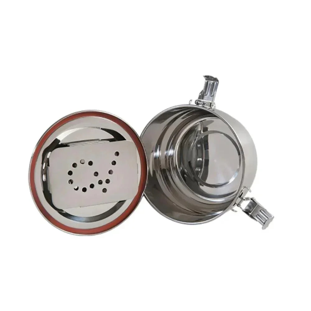 Stainless steel airtight storage container with removable lid and humidity control insert