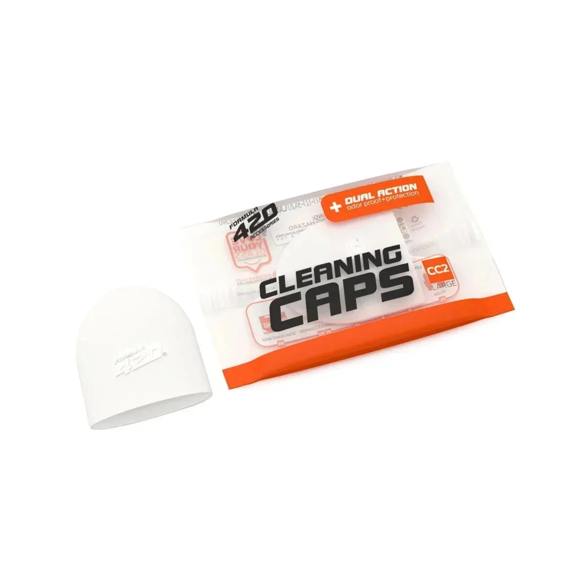 Silicone 420 cleaning cap large with packaging for glass pipe cleaning